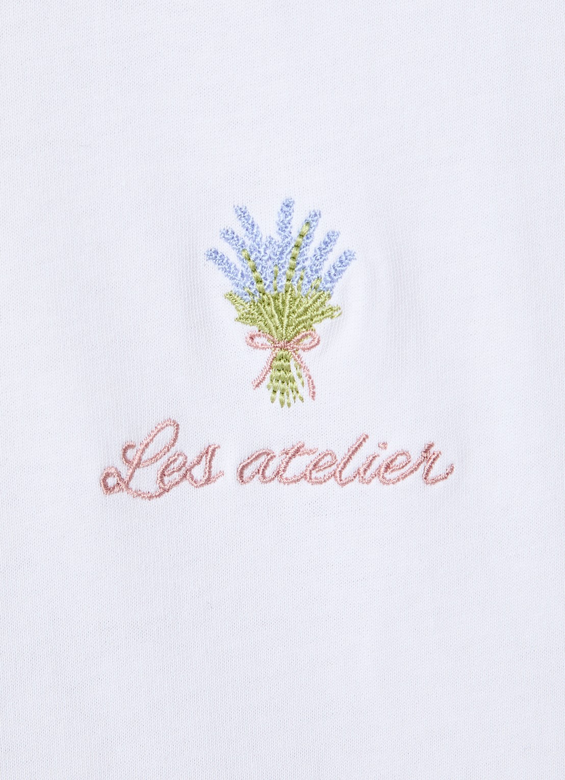 LES Atelier Ilya maxi jurk met borduring - detail 4 wit