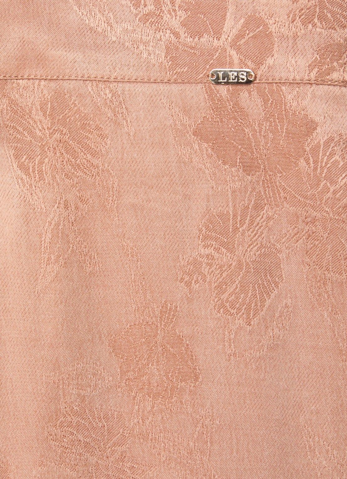 LES Atelier Raihan high waist loose fit pantalon met print - detail 2 oranjerood