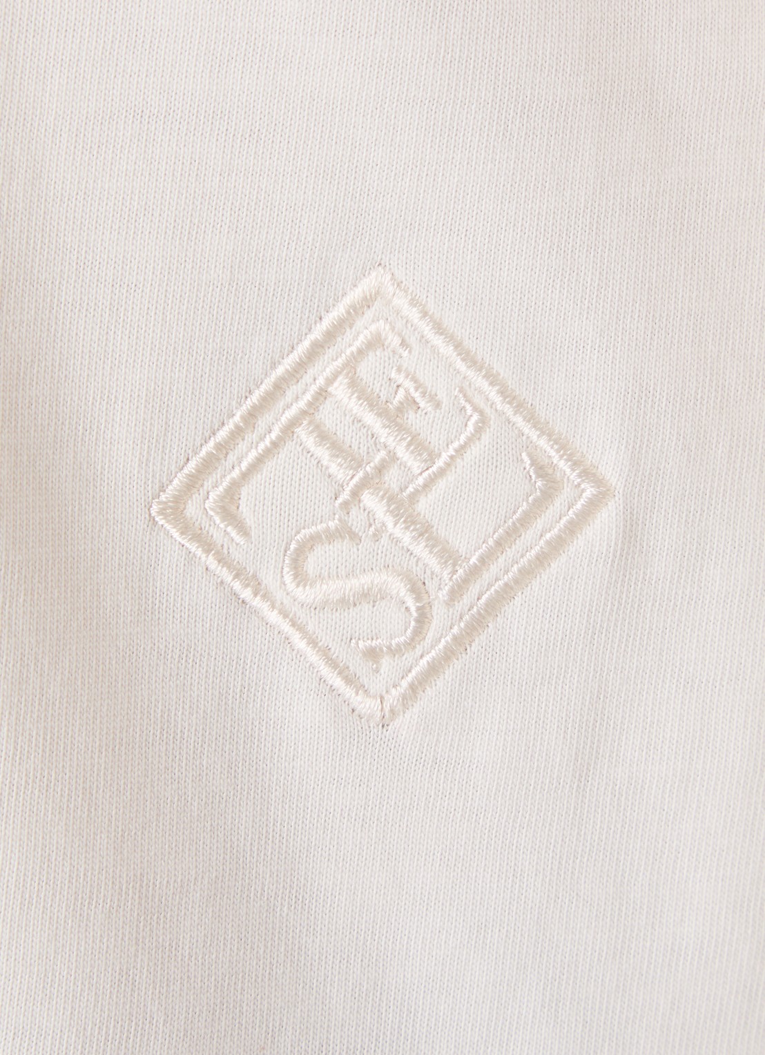 LES Atelier Roos longsleeve met logoborduring - detail 3 gebroken wit