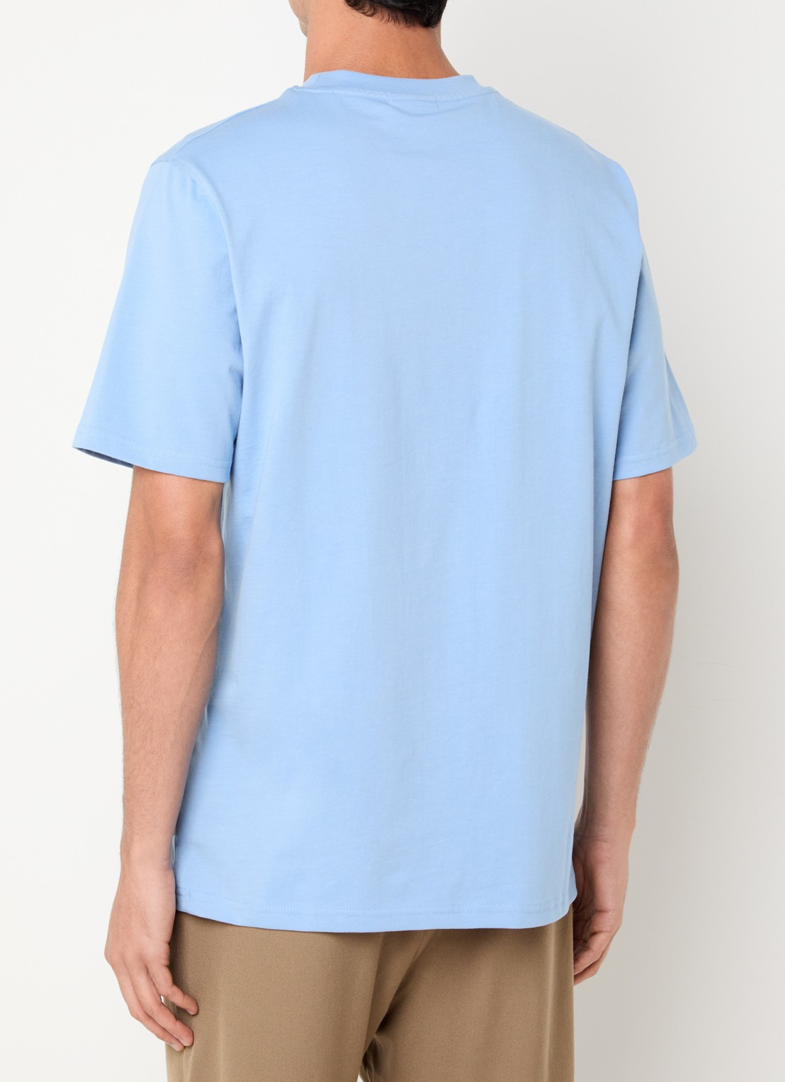 Les Deux Andrew T-shirt met logoprint - achterkant blauw