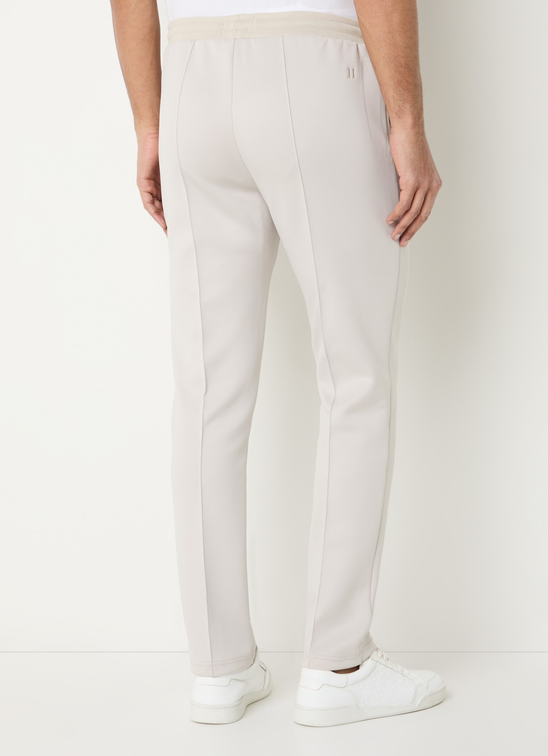 Les Deux Ballier straight fit joggingbroek met logo - achterkant 3 zand