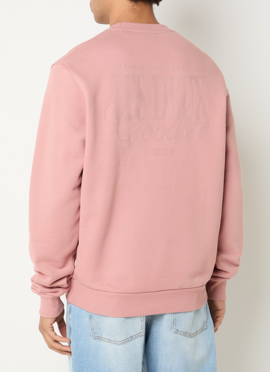 Les Deux Ben Goods sweater met logo- en backprint - detail 4 roze