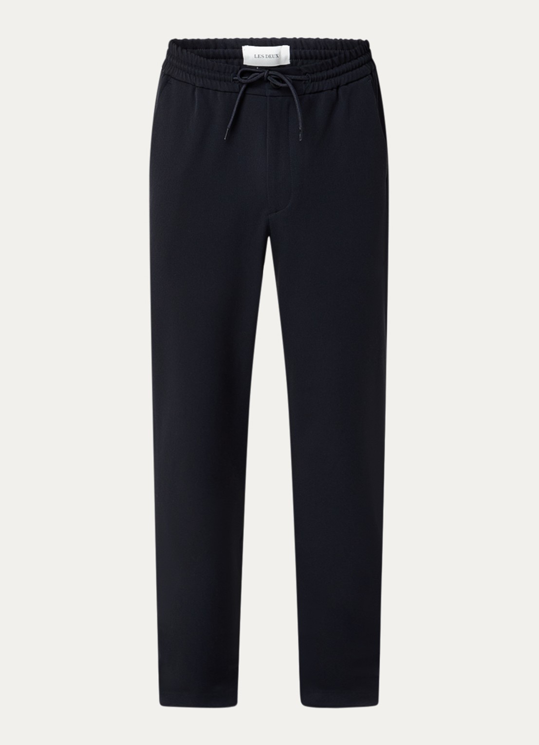 Les Deux Como straight fit pantalon met steekzakken - voorkant 4 donkerblauw