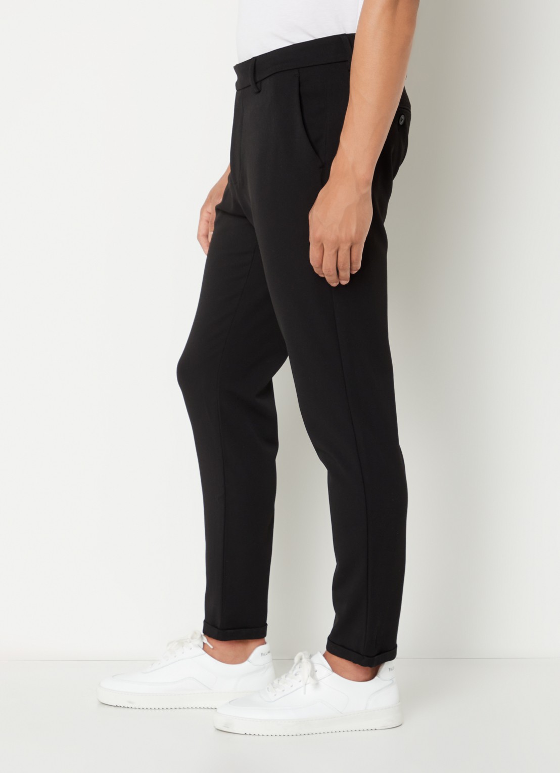 Les Deux Como tapered fit pantalon met steekzakken  - detail 2 zwart