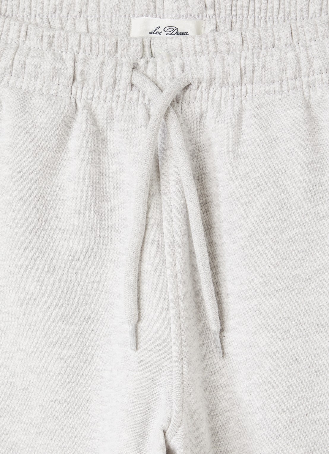 Les Deux Core Contrast tapered fit joggingbroek met logoborduring - detail lichtgrijs