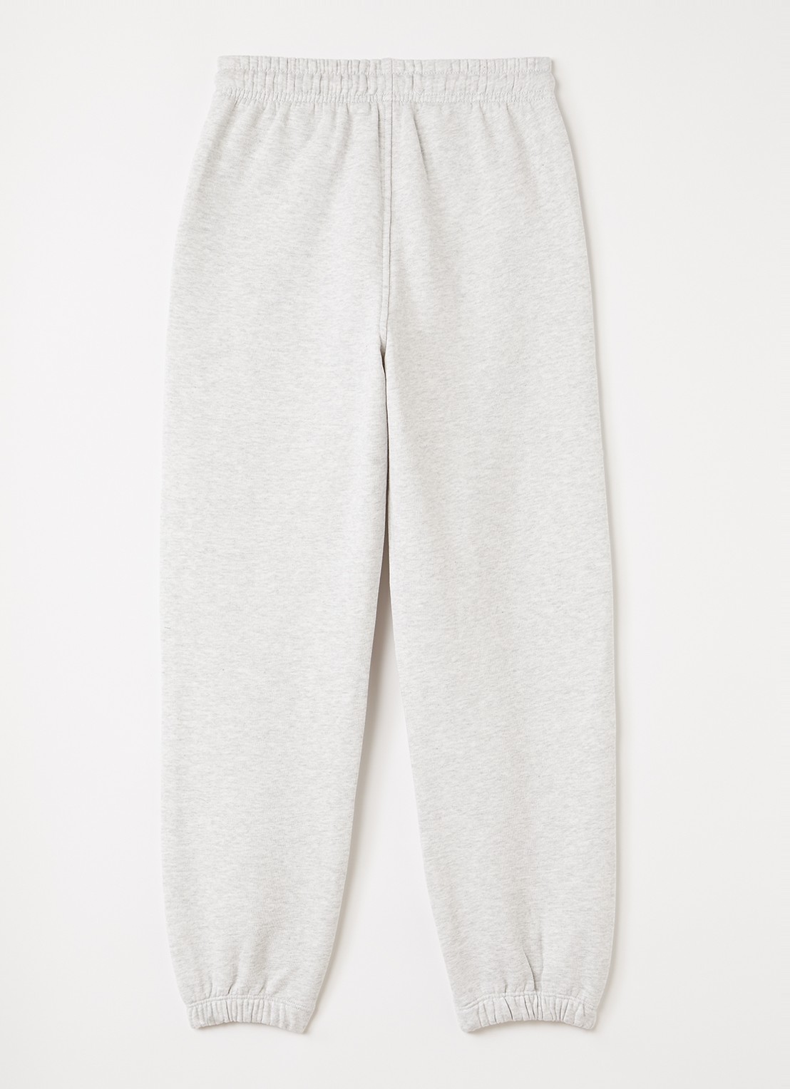 Les Deux Core Contrast tapered fit joggingbroek met logoborduring - voorkant 3 lichtgrijs