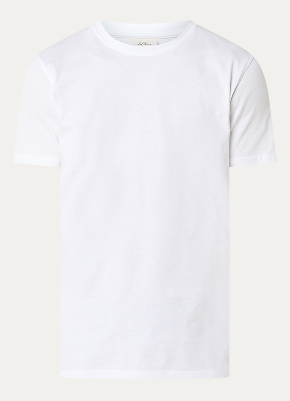 Les Deux Flower T-shirt met logo- en backprint - voorkant 2 wit
