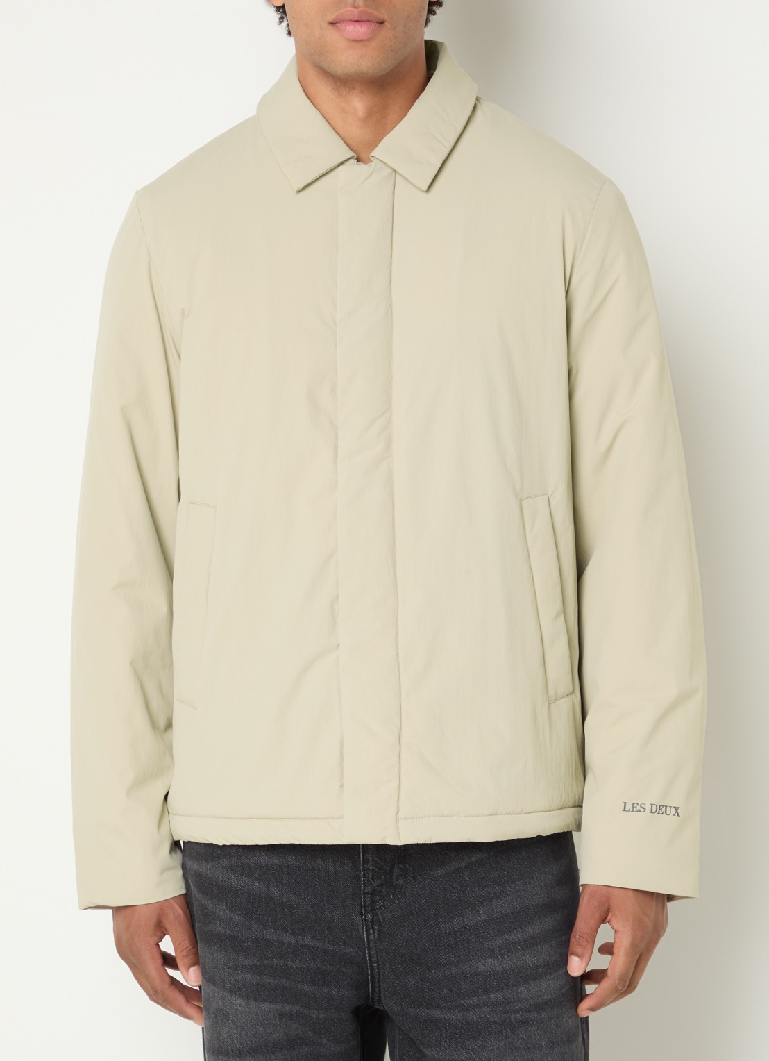 Les Deux Gewatteerd jack met steekzakken - detail beige