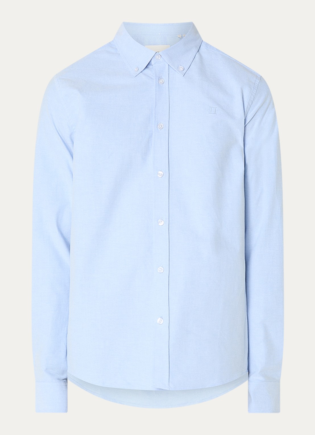 Les Deux Konrad regular fit overhemd met streepprint - voorkant 2 lichtblauw