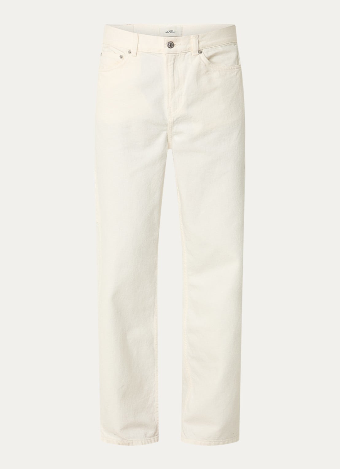 Les Deux Loose fit jeans met gekleurde wassing - voorkant 3 ivoor