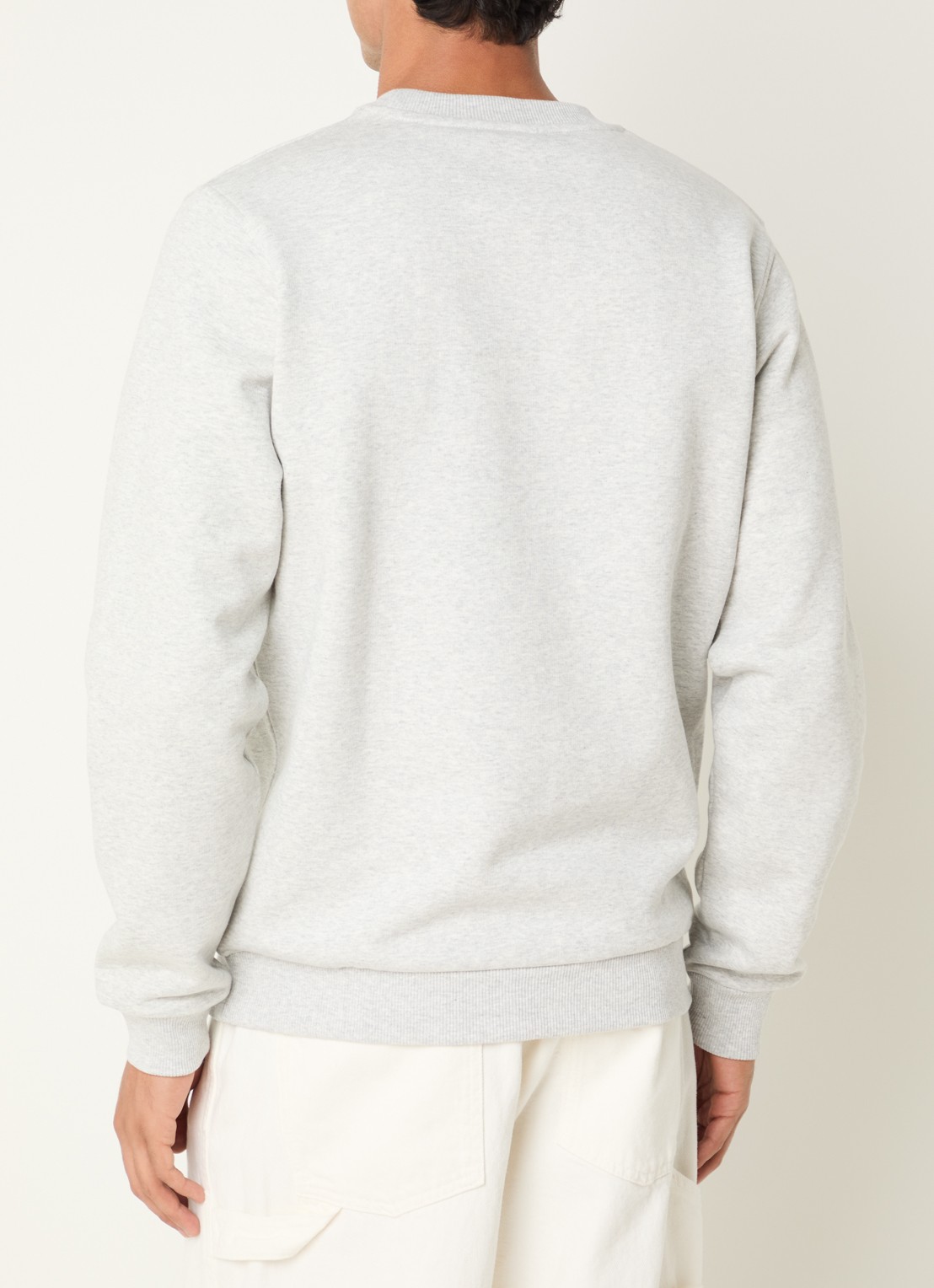 Les Deux Market sweater met print - achterkant 4 grijsmele