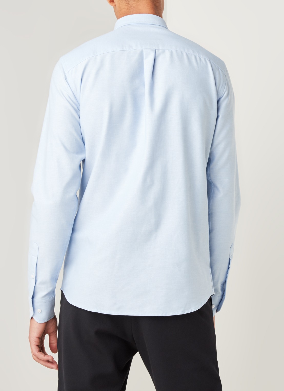 Les Deux Oxford regular fit button down-overhemd  - achterkant 4 lichtblauw