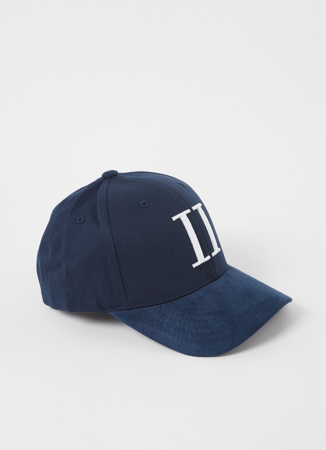 Les Deux Pet met suède detail en logoborduring - voorkant 2 donkerblauw