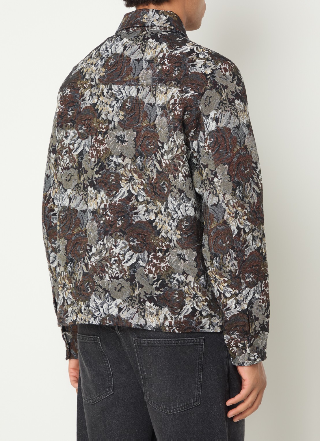 Les Deux Rose jack met jacquard dessin - achterkant 2 donkerblauw