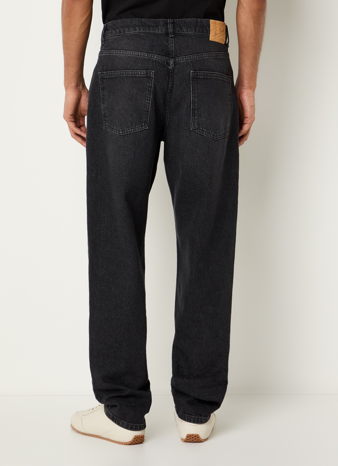 Les Deux Ryder straight leg jeans met gekleurde wassing - achterkant 5 zwart