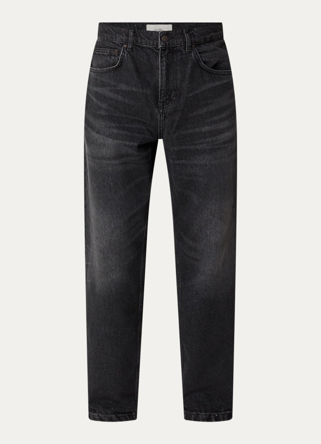 Les Deux Ryder straight leg jeans met gekleurde wassing - voorkant zwart