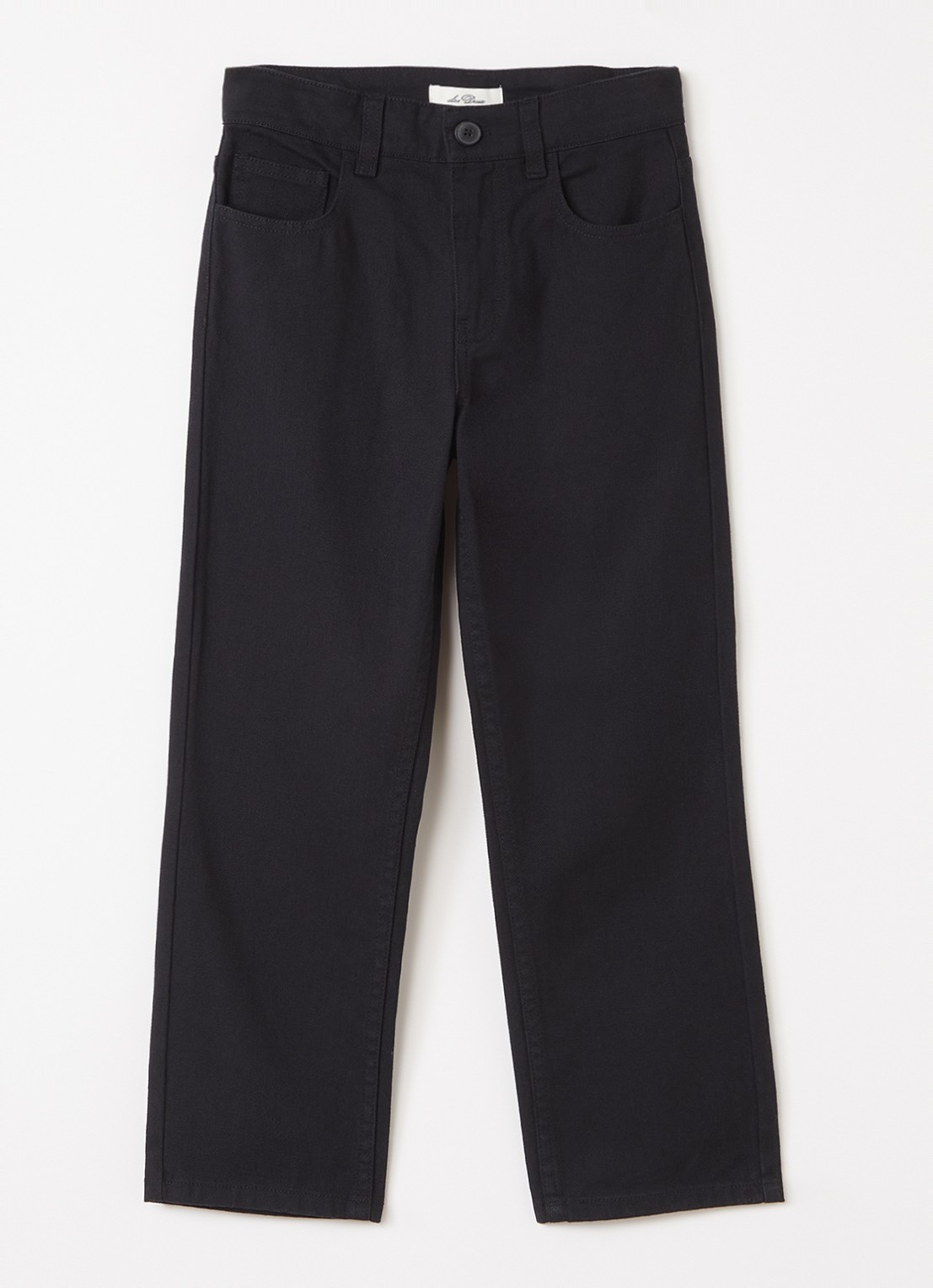 Les Deux Slim fit chino met steekzakken - voorkant zwart