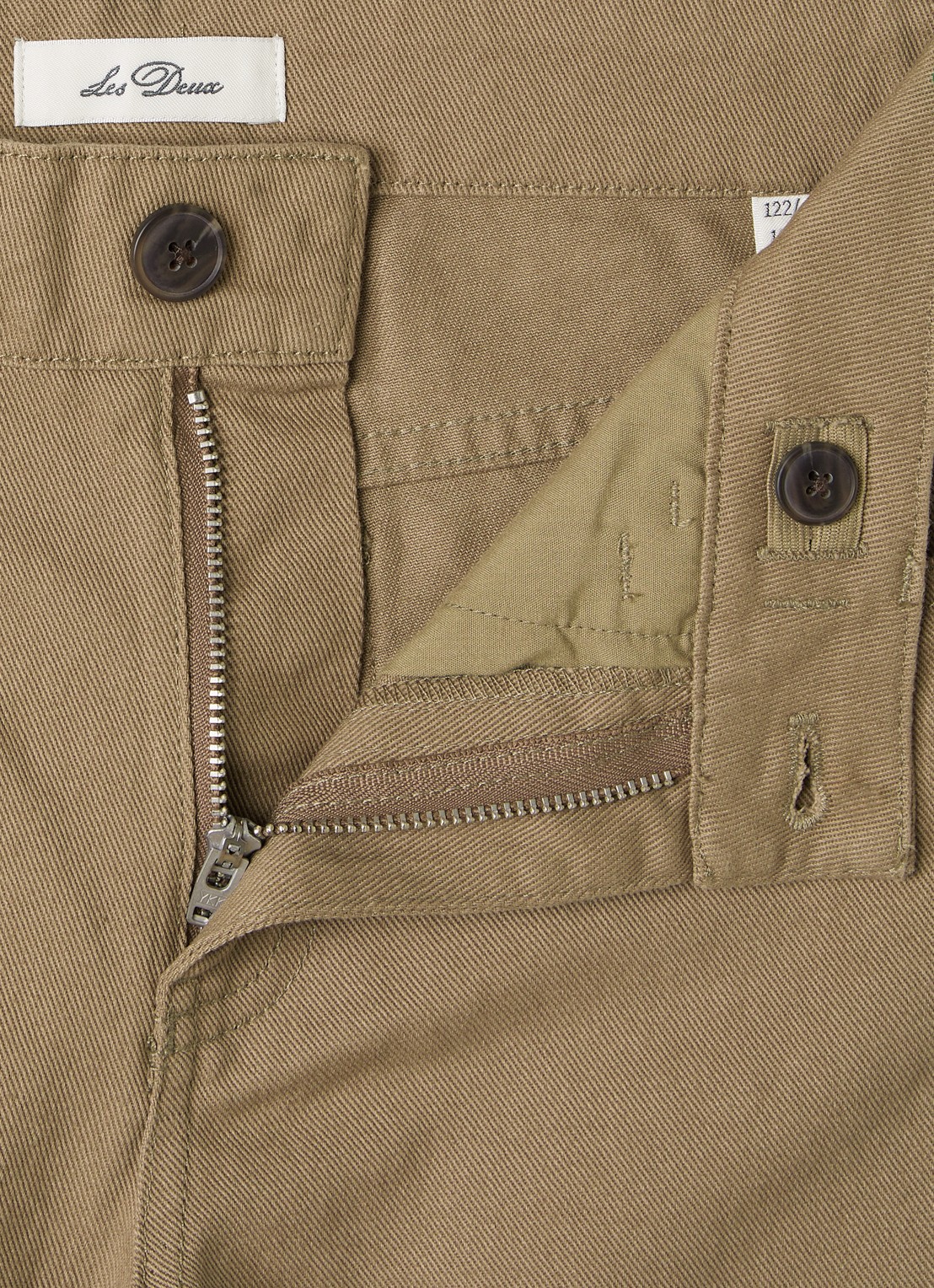 Les Deux Slim fit chino met steekzakken - detail 3 khaki