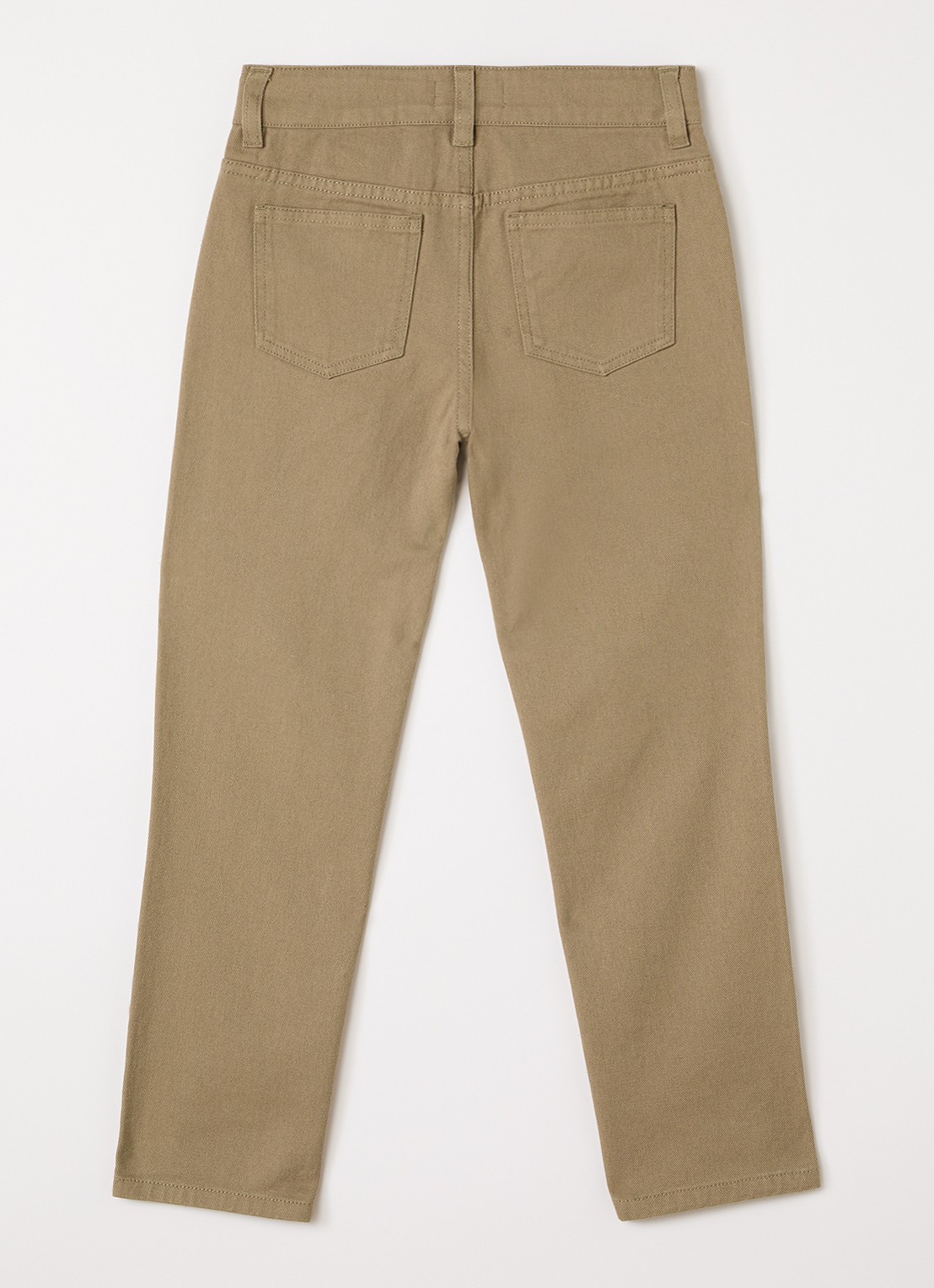 Les Deux Slim fit chino met steekzakken - voorkant 2 khaki