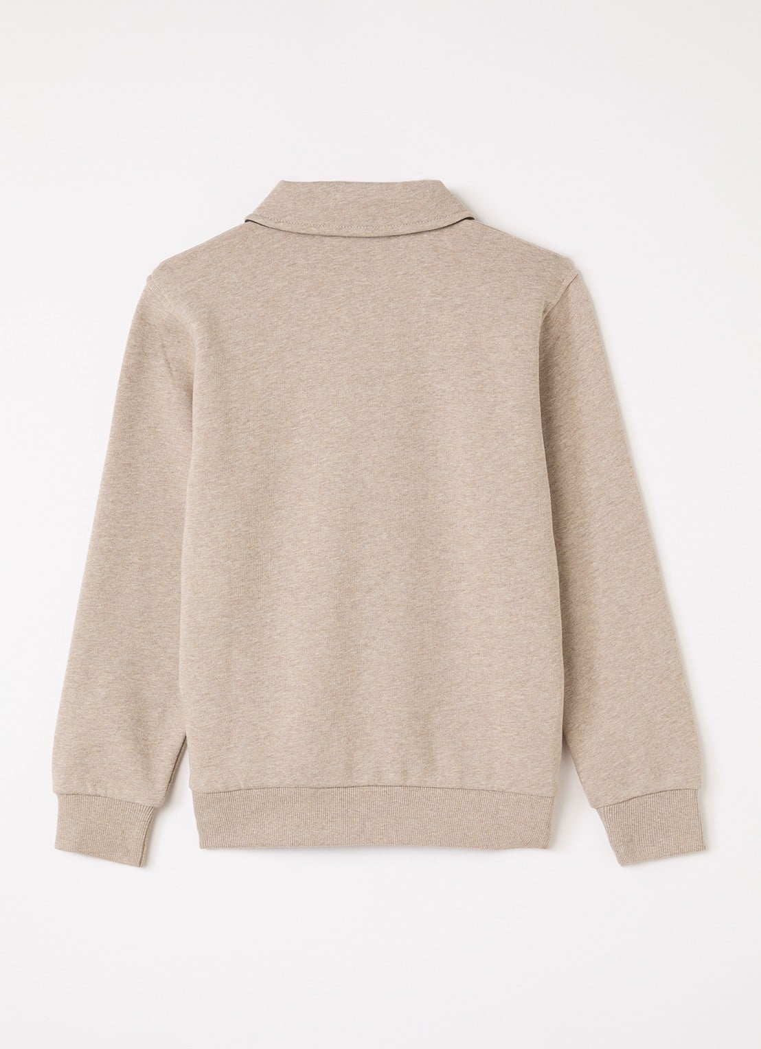 Les Deux Sweater met logo - voorkant 3 donkerbeige
