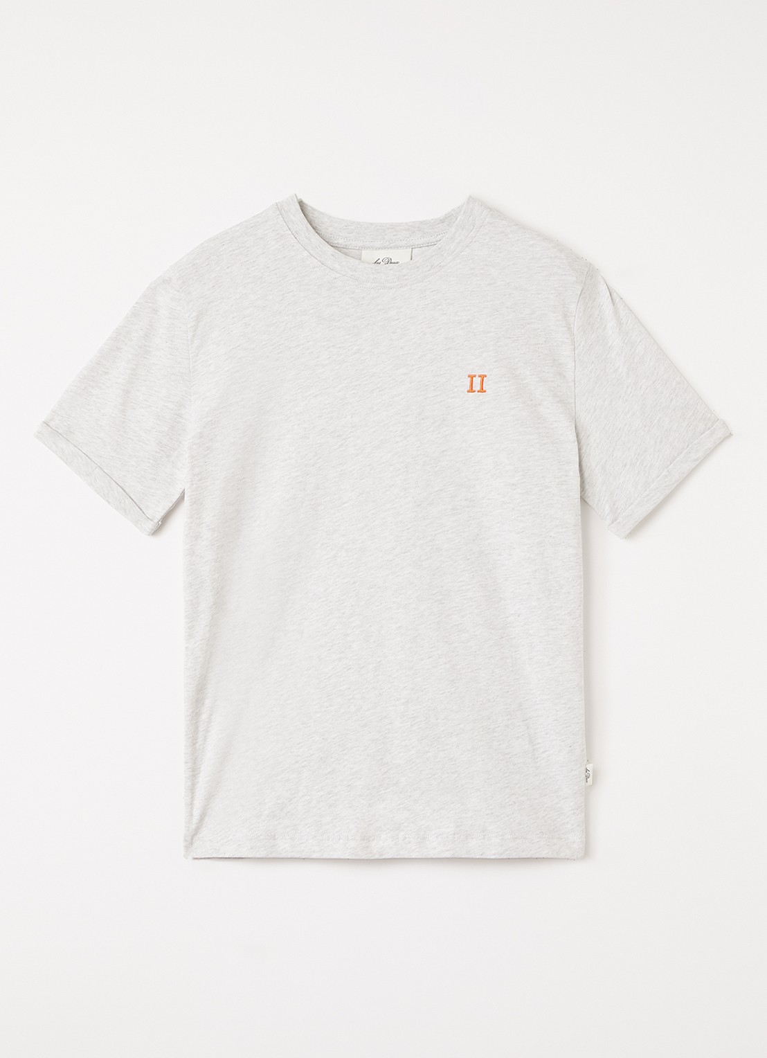 Les Deux T-shirt met logo - voorkant lichtgrijs