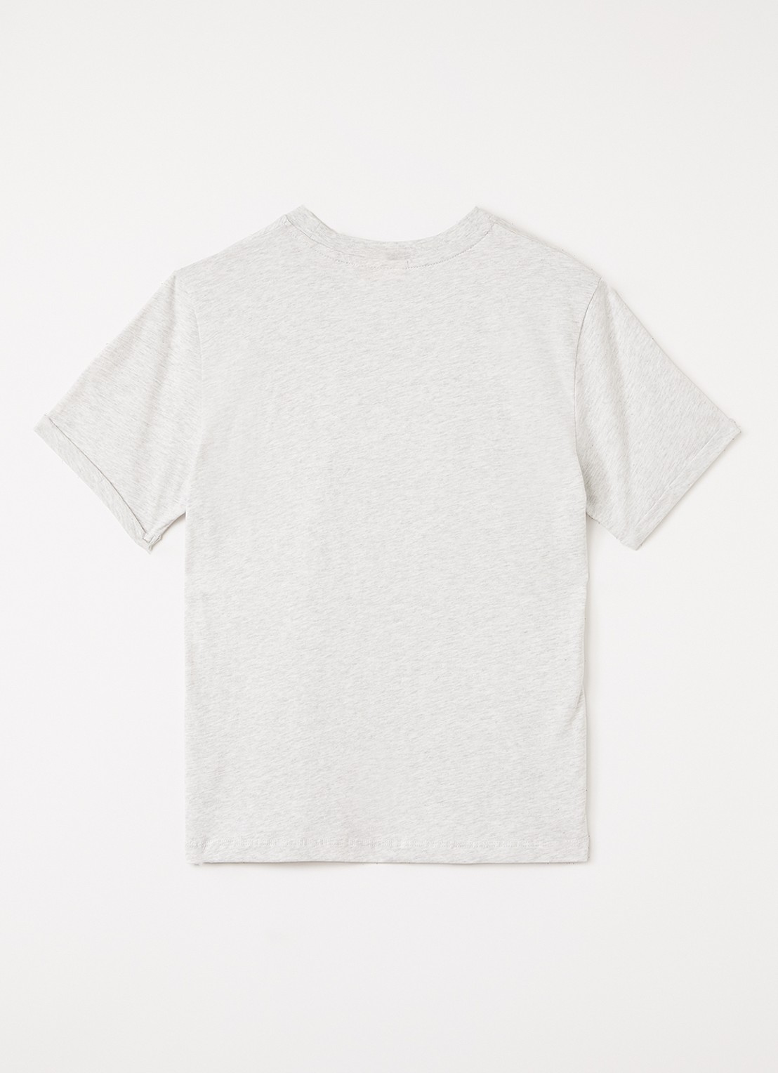 Les Deux T-shirt met logo - voorkant 2 lichtgrijs