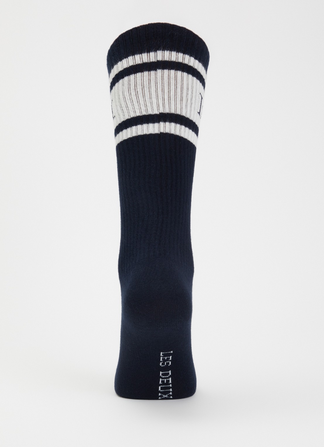 Les Deux William sportsokken met logo in 2-pack - voorkant 2 donkerblauw