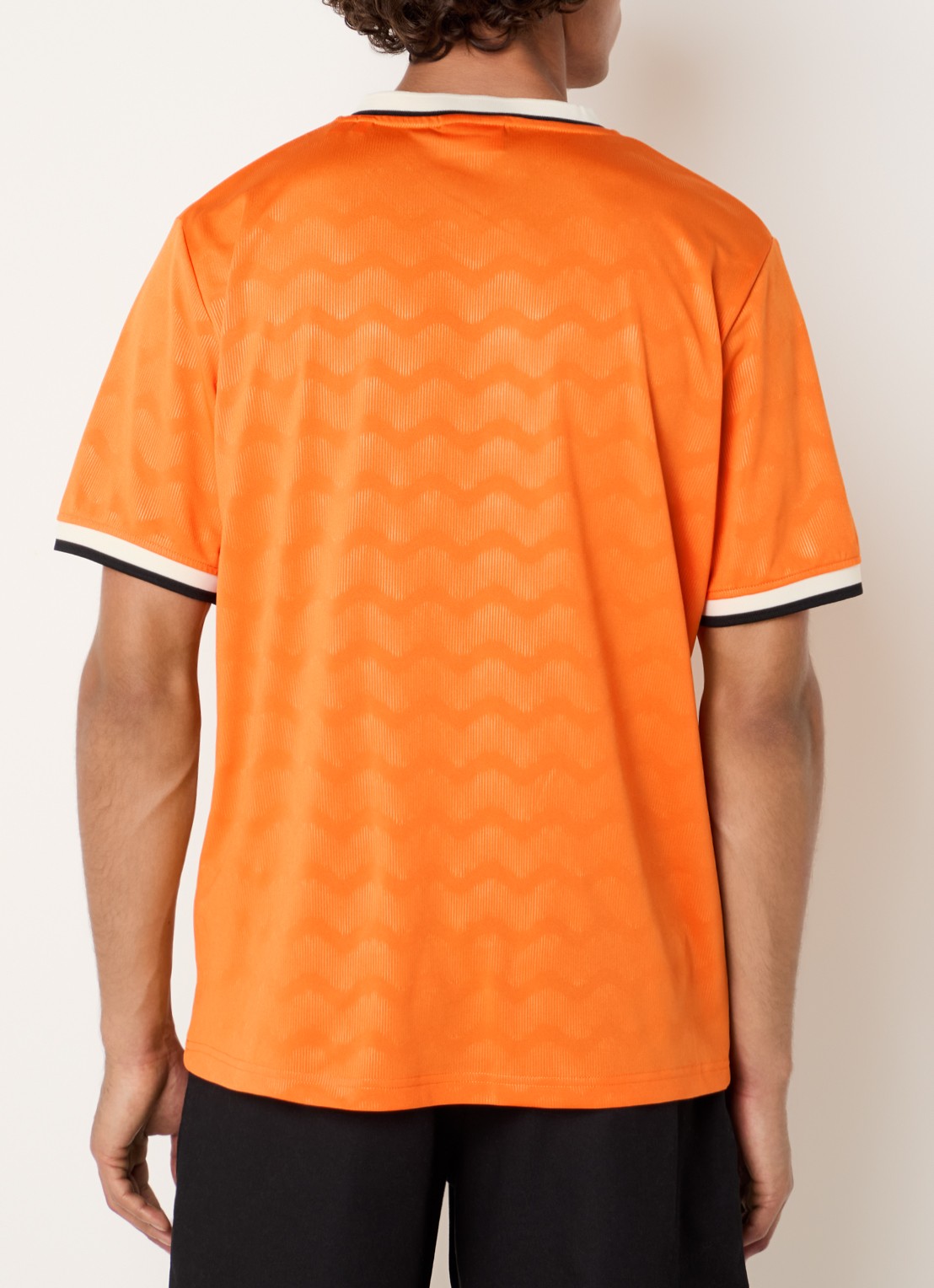 Les Deux WK Jersey Netherlands T-shirt met print - achterkant oranje