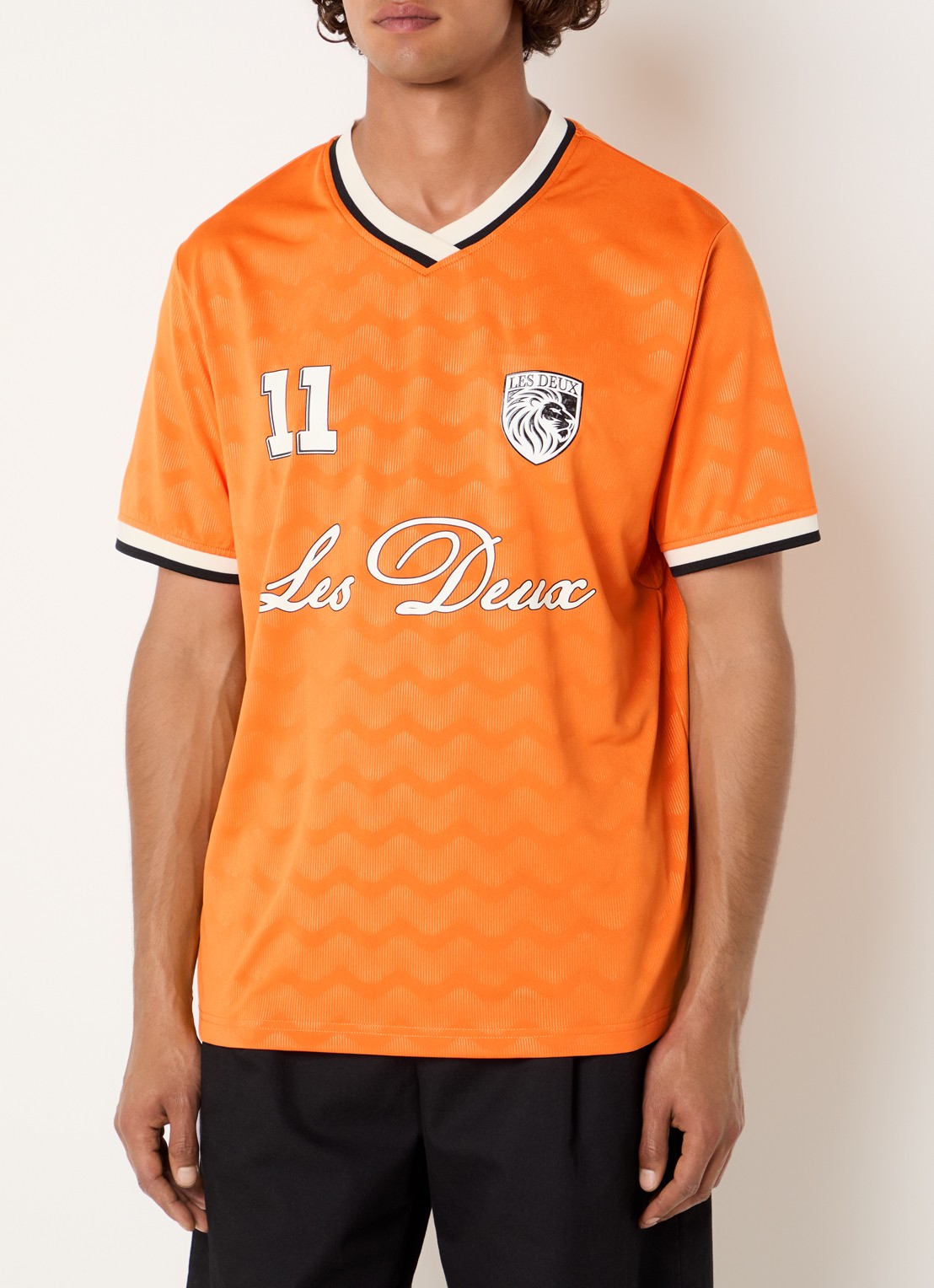 Les Deux WK Jersey Netherlands T-shirt met print - detail 2 oranje