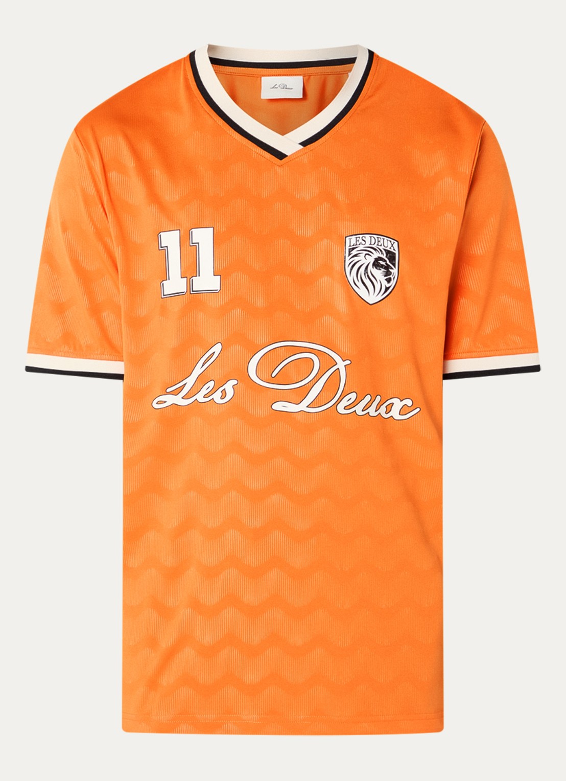 Les Deux WK Jersey Netherlands T-shirt met print - voorkant 3 oranje