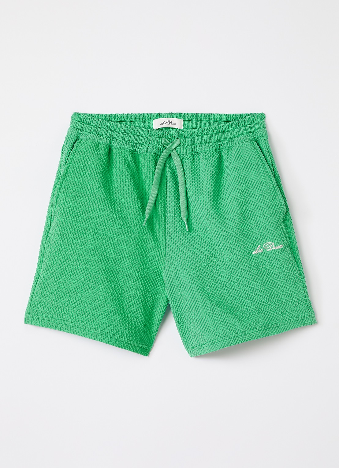 Les Deux Zwemshorts met logo - voorkant 2 lichtgroen