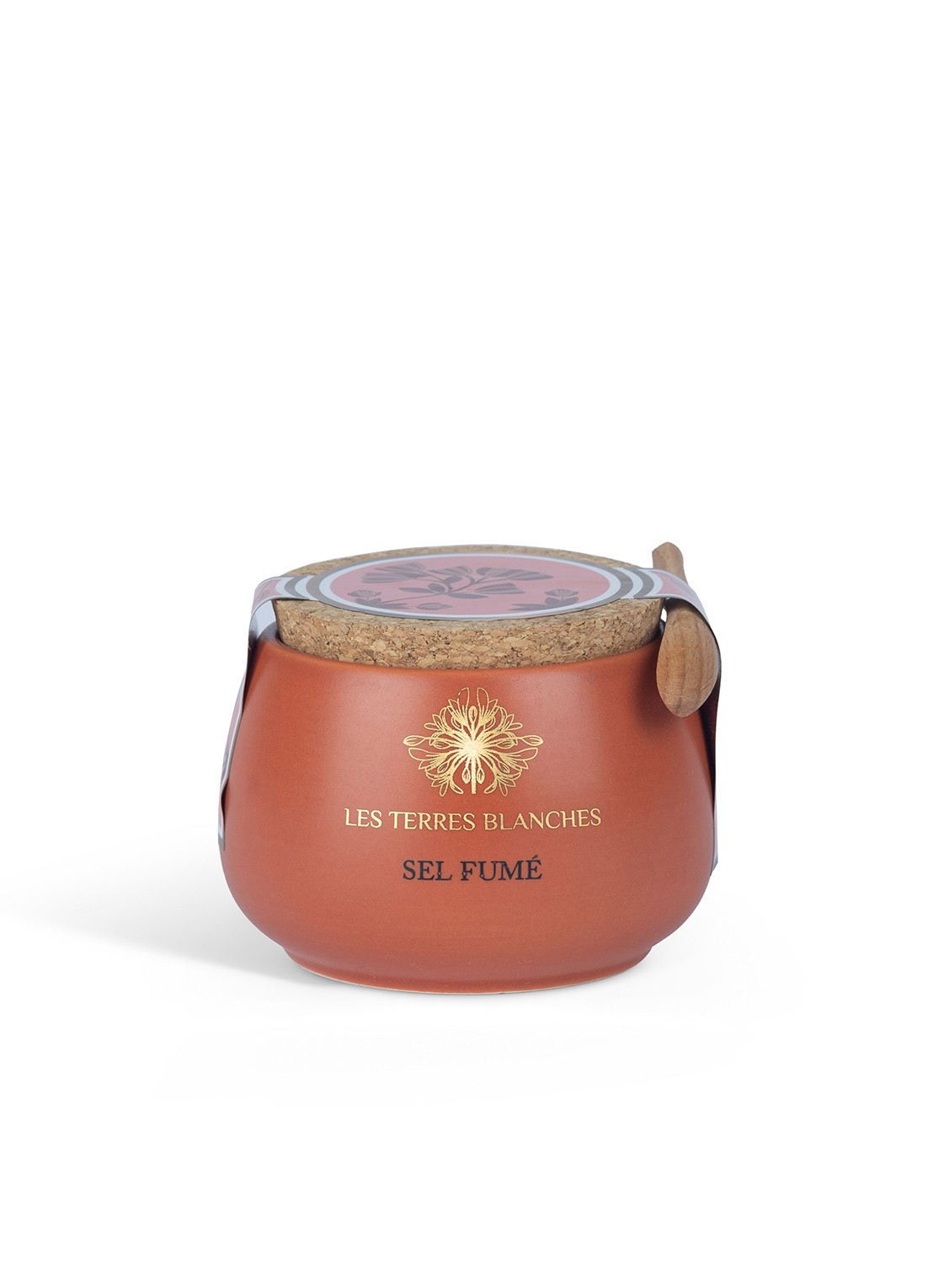 Les Terres Blanches Sel Fumé gerookte zeezout 100 gram - voorkant undefined