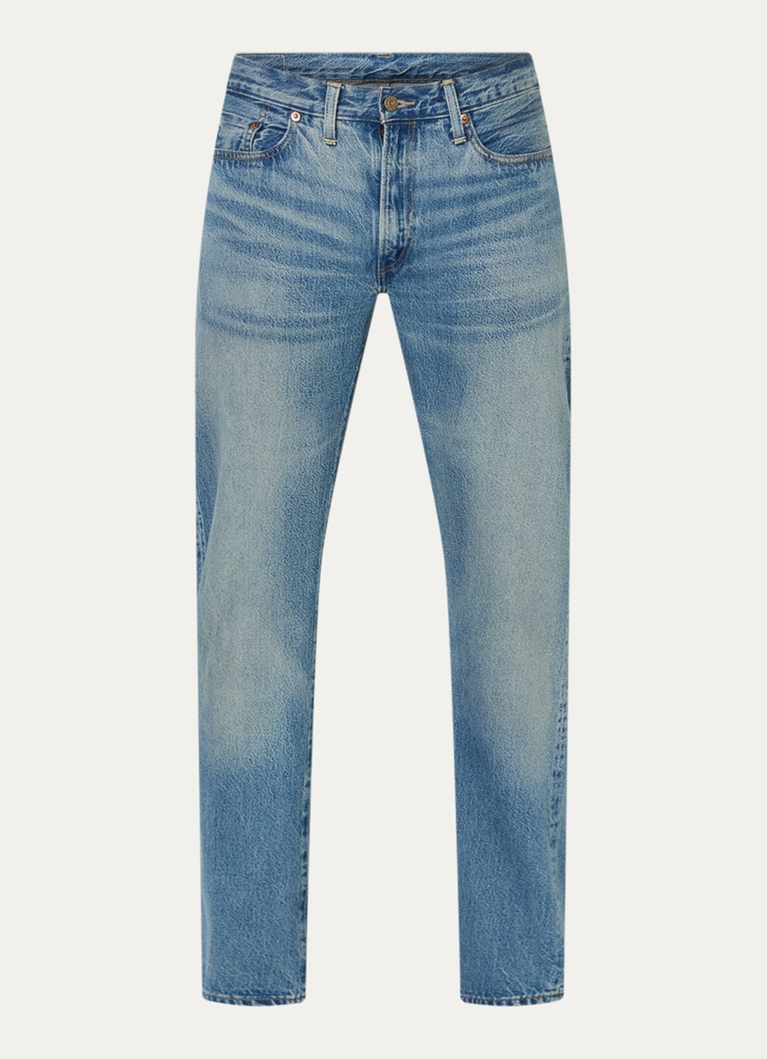 Levi's 1954 501 straight leg jeans van  katoen met medium wassing - voorkant 3 indigo