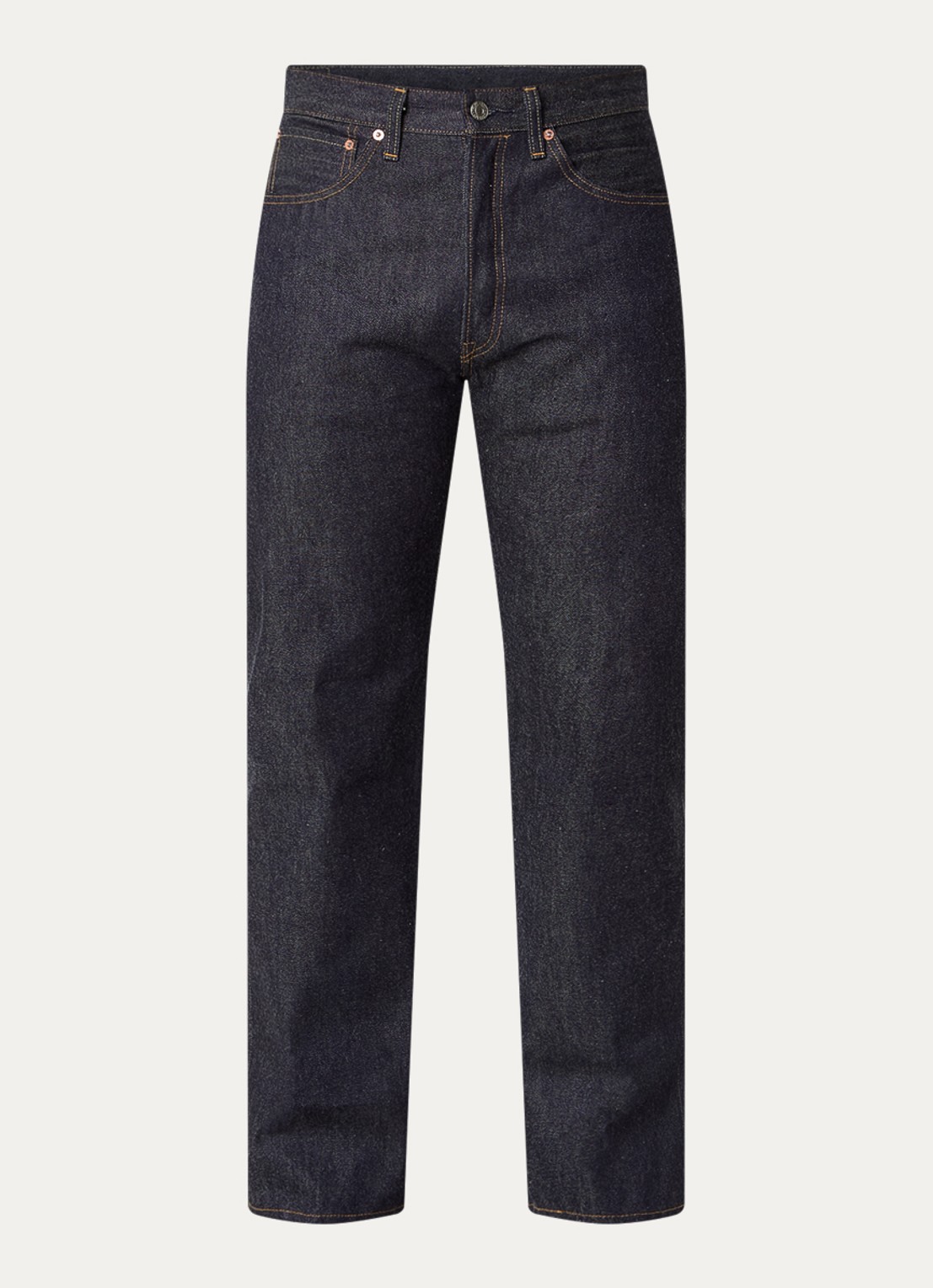 Levi's 1955 501 straight leg jeans met donkere wassing - voorkant 4 indigo