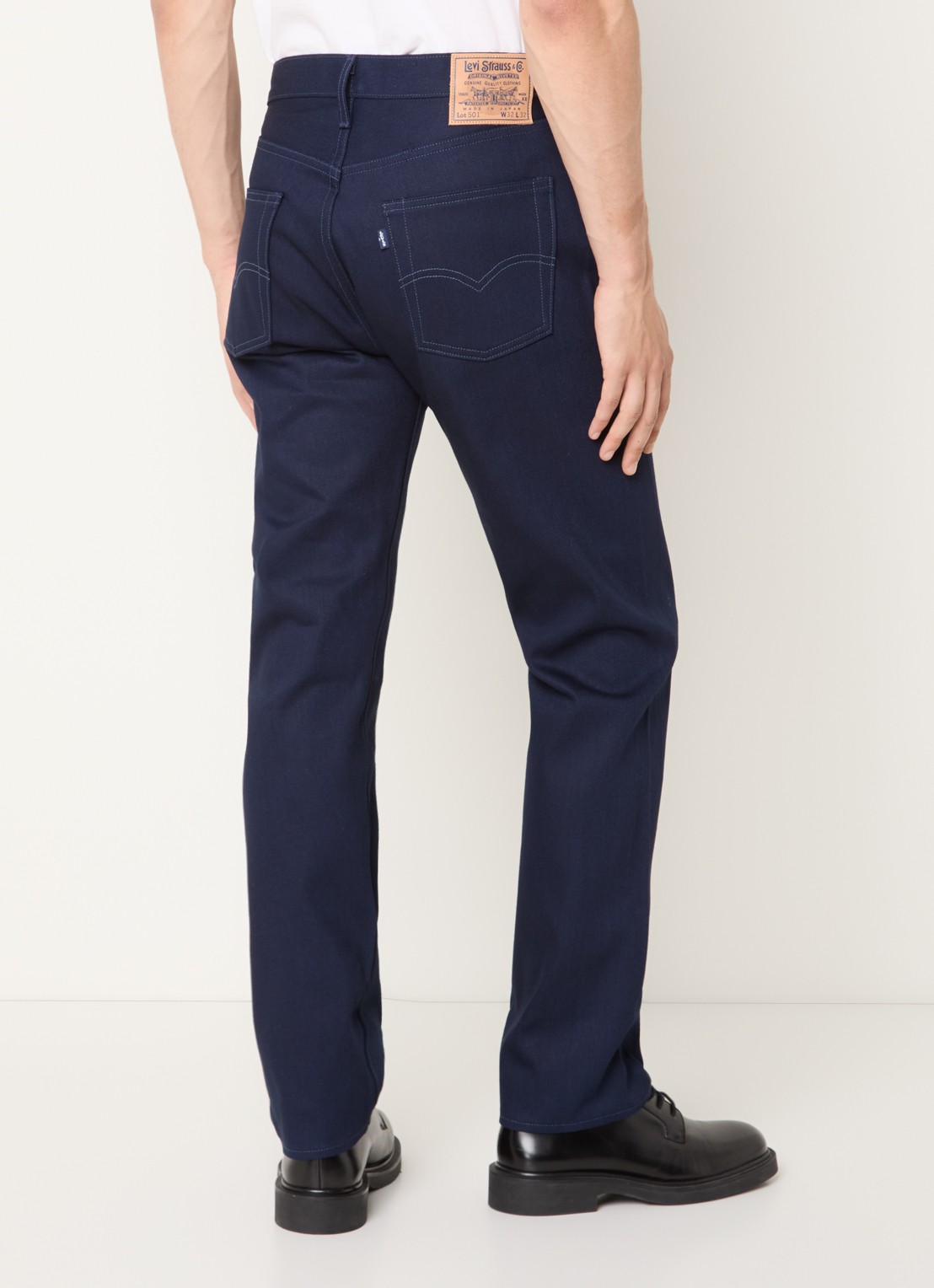 Levi's 501 slim fit jeans met donkere wassing - achterkant 5 indigo