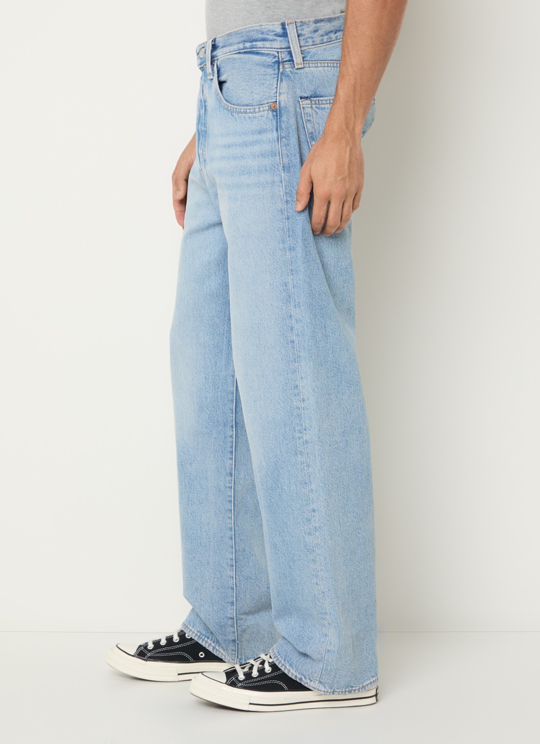 Levi's 501 Straight fit jeans met lichte wassing en steekzakken - detail 2 indigo