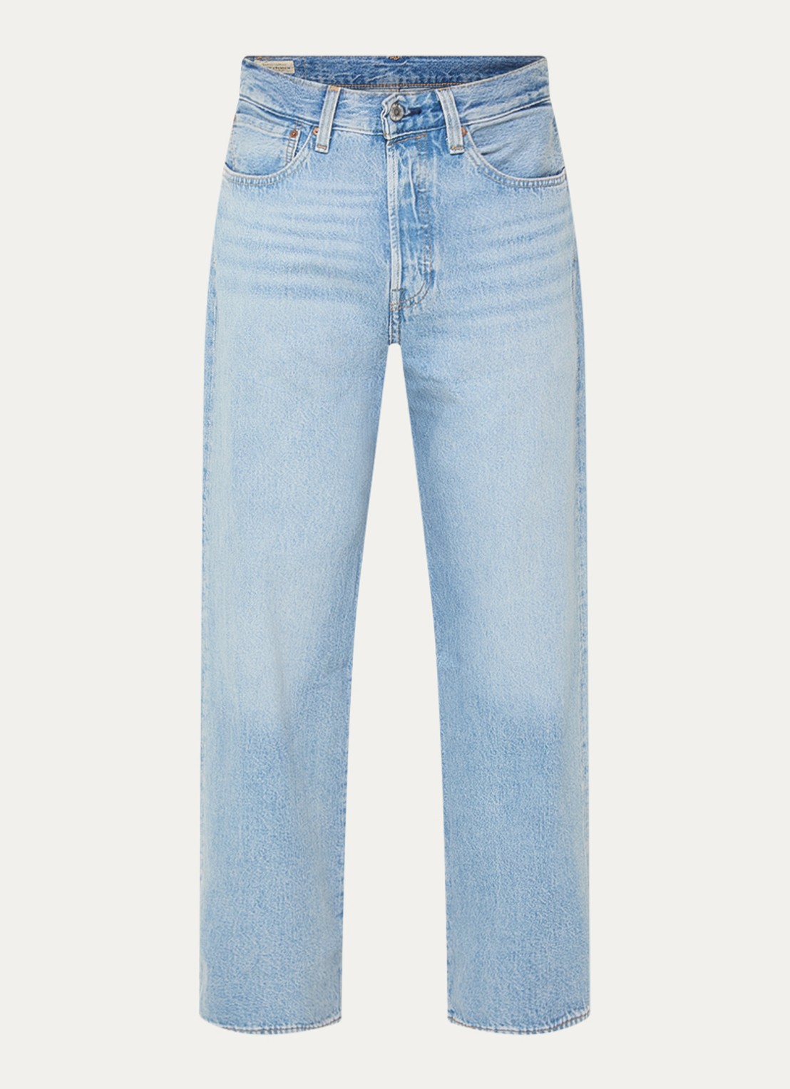 Levi's 501 Straight fit jeans met lichte wassing en steekzakken - voorkant 3 indigo