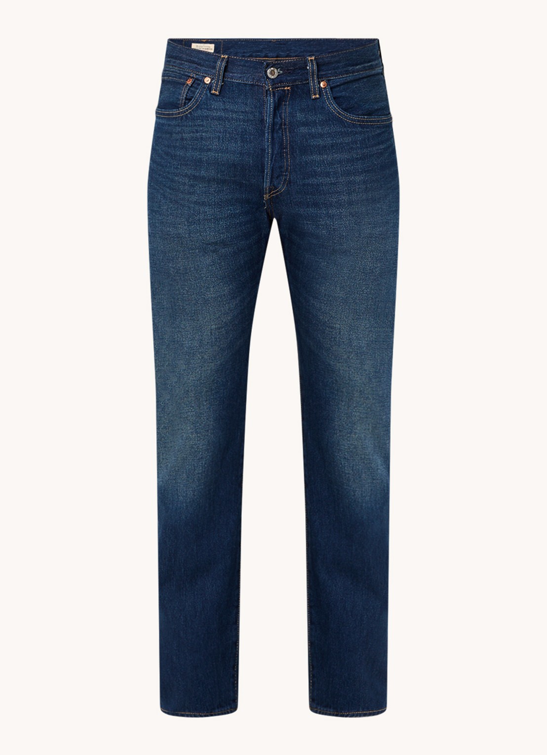 Levi's 501 straight leg jeans met donkere wassing - voorkant 3 indigo