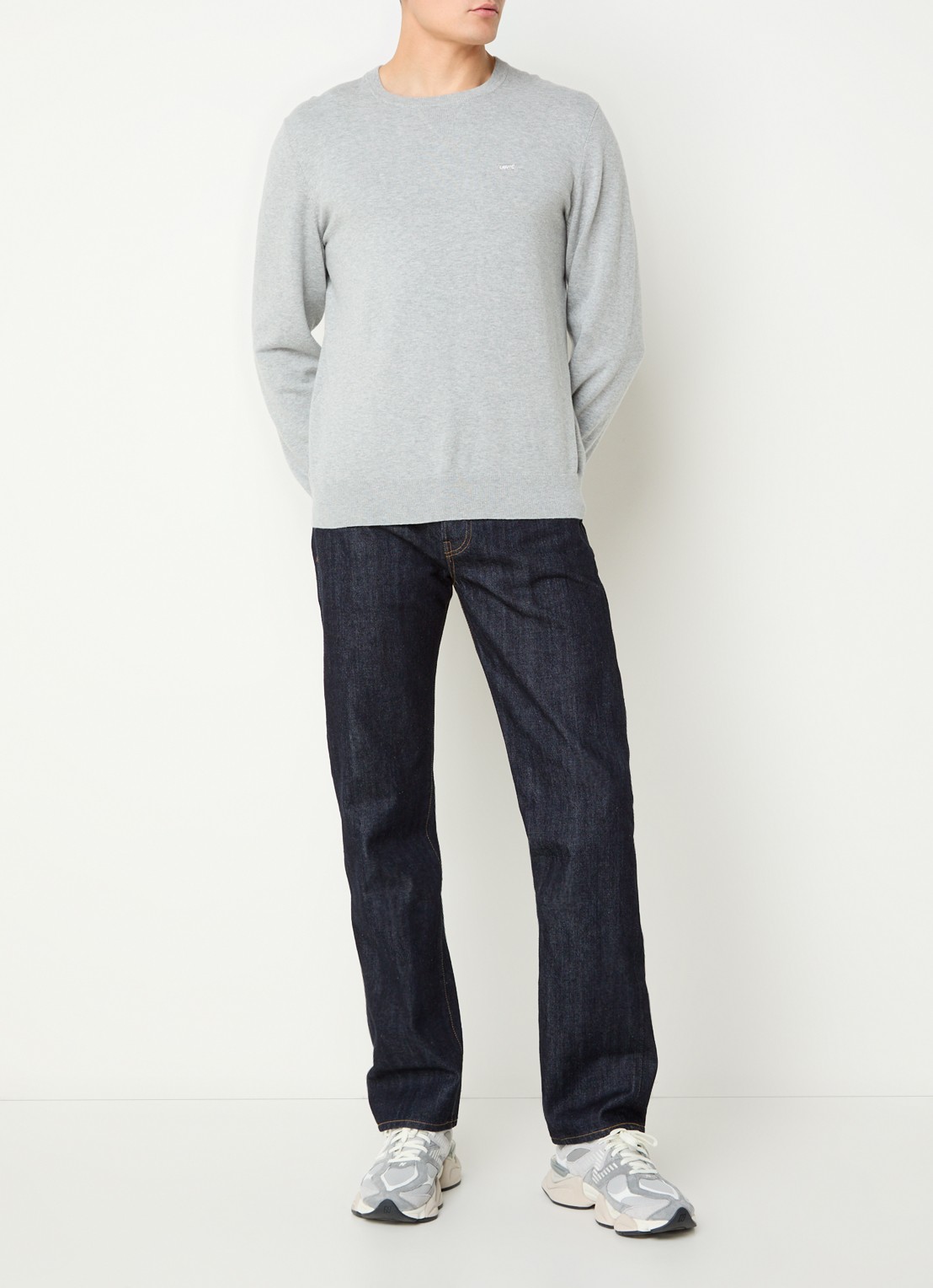 Levi's 501 straight leg jeans met donkere wassing - voorkant 2 indigo