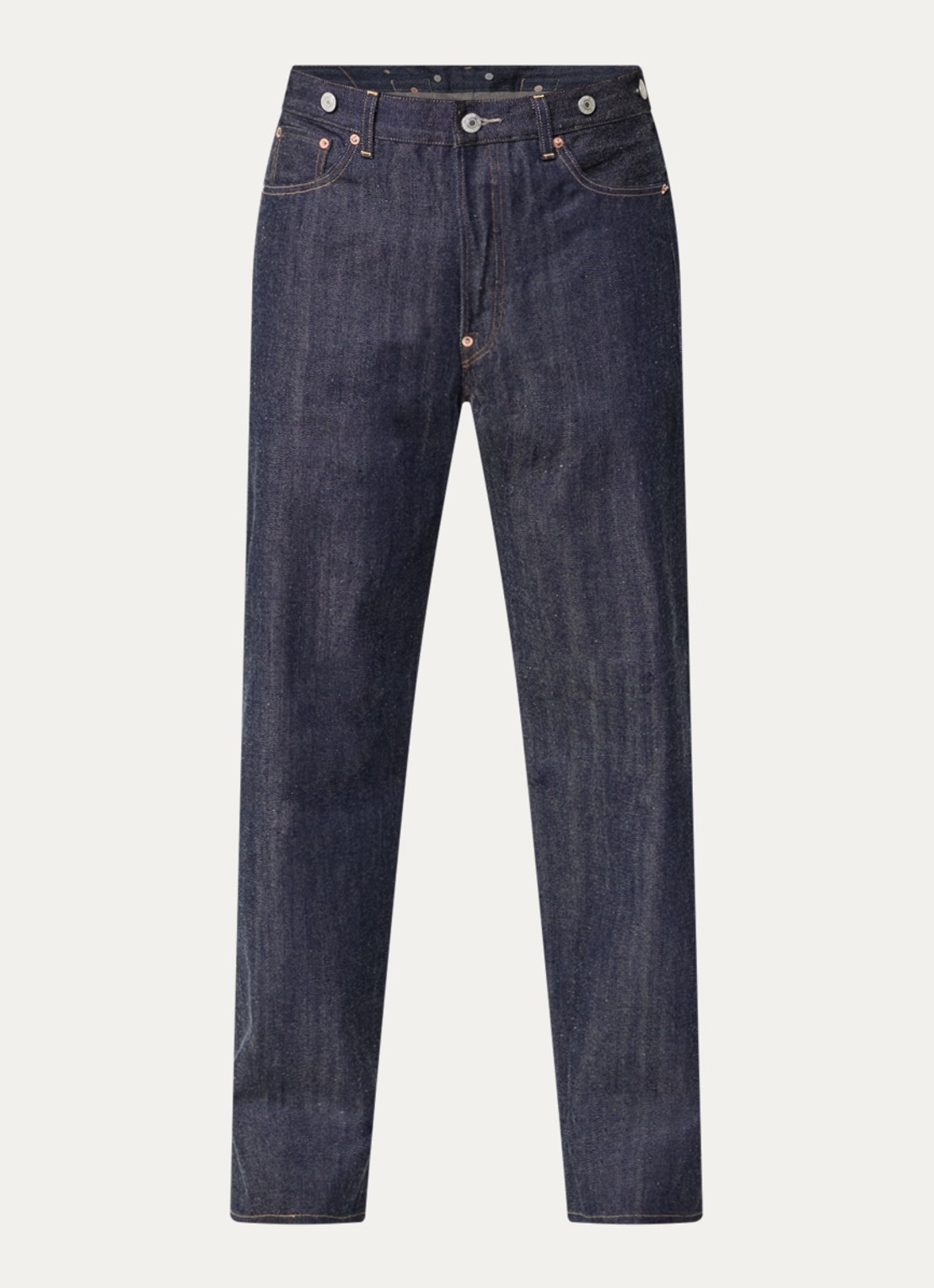 Levi's 501 straight leg jeans met donkere wassing - voorkant 4 indigo