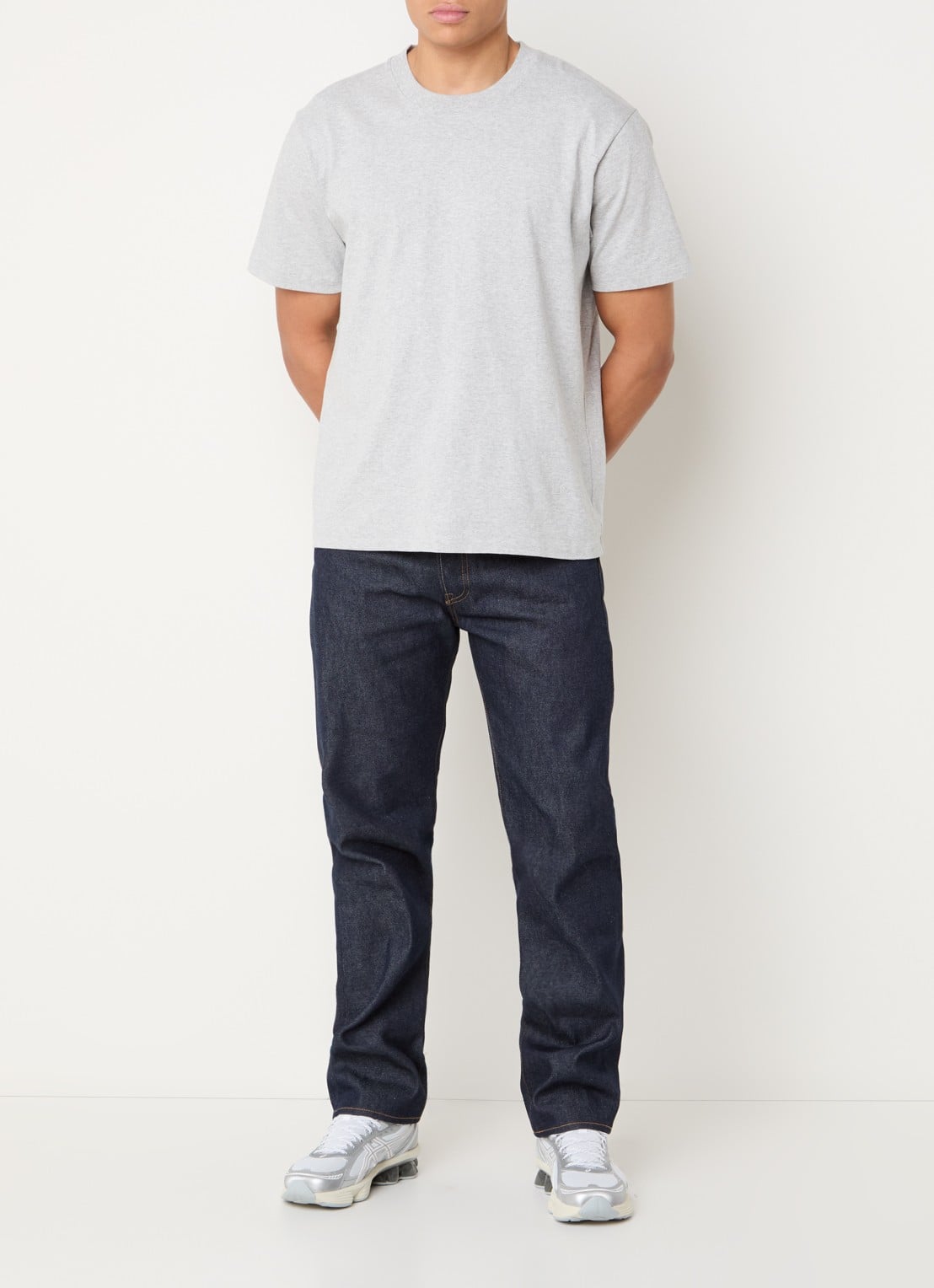 Levi's 501 straight leg jeans met donkere wassing - voorkant 4 indigo