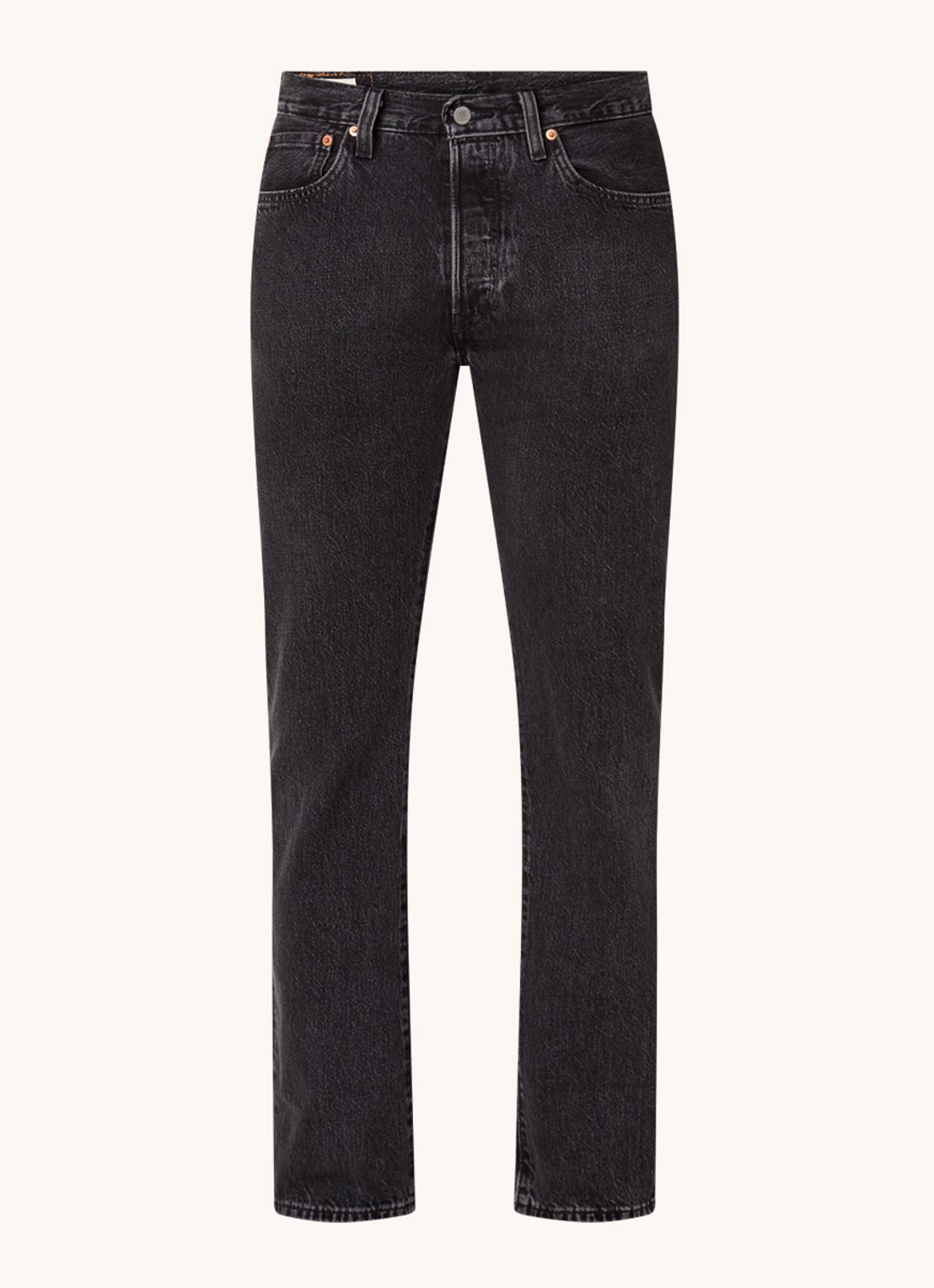 Levi's 501 straight leg jeans met gekleurde wassing - voorkant 2 zwart