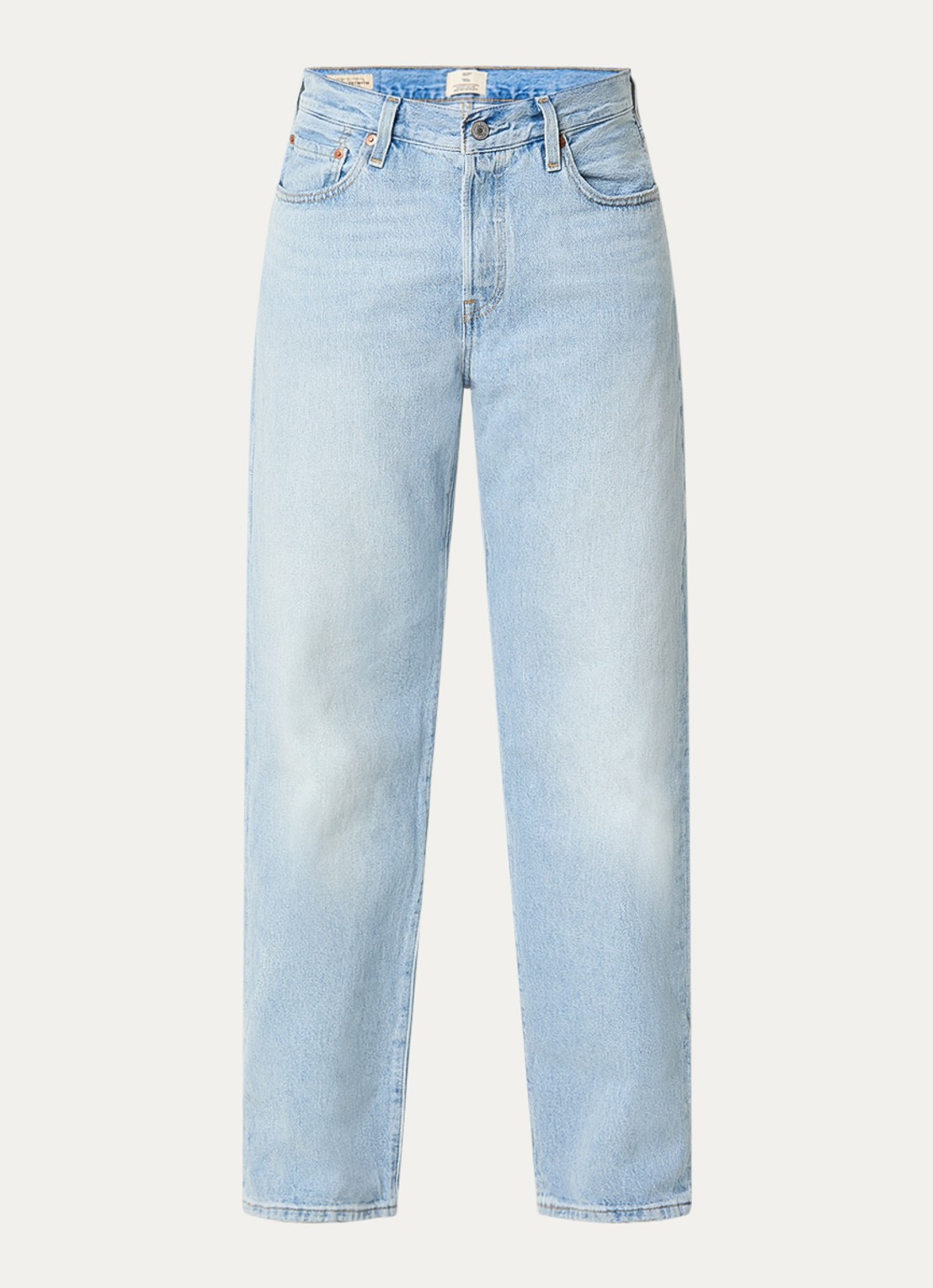 Levi's 501 straight leg jeans met lichte wassing - voorkant 2 indigo