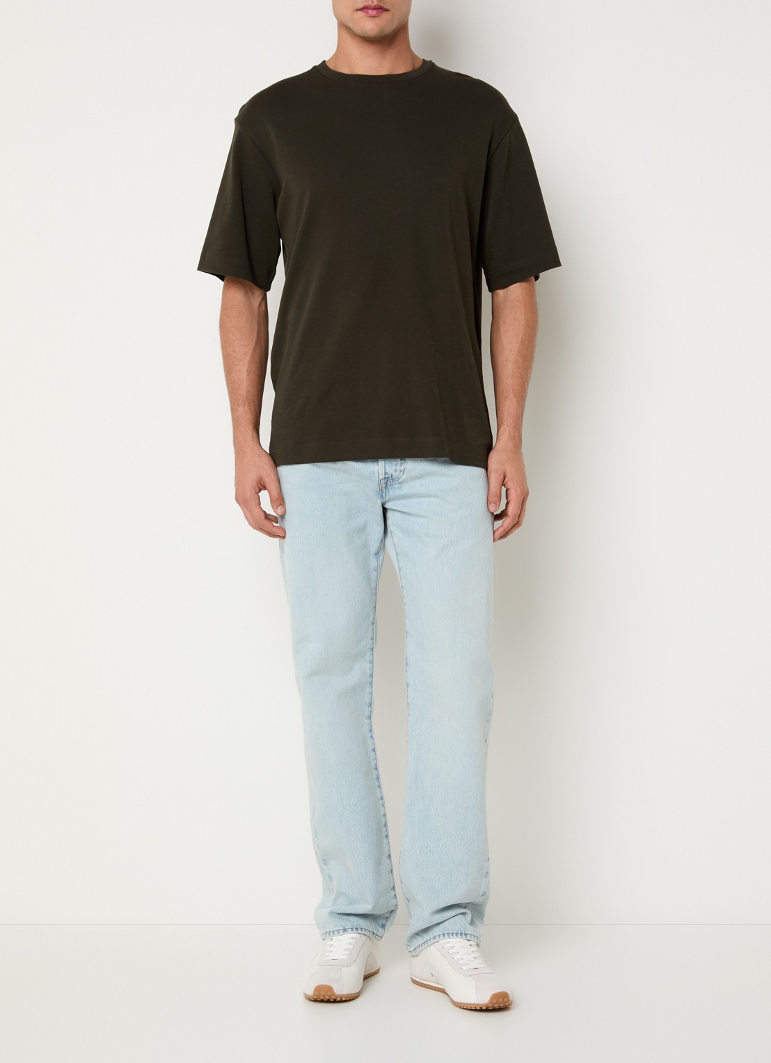 Levi's 501 straight leg jeans met lichte wassing - voorkant 3 indigo