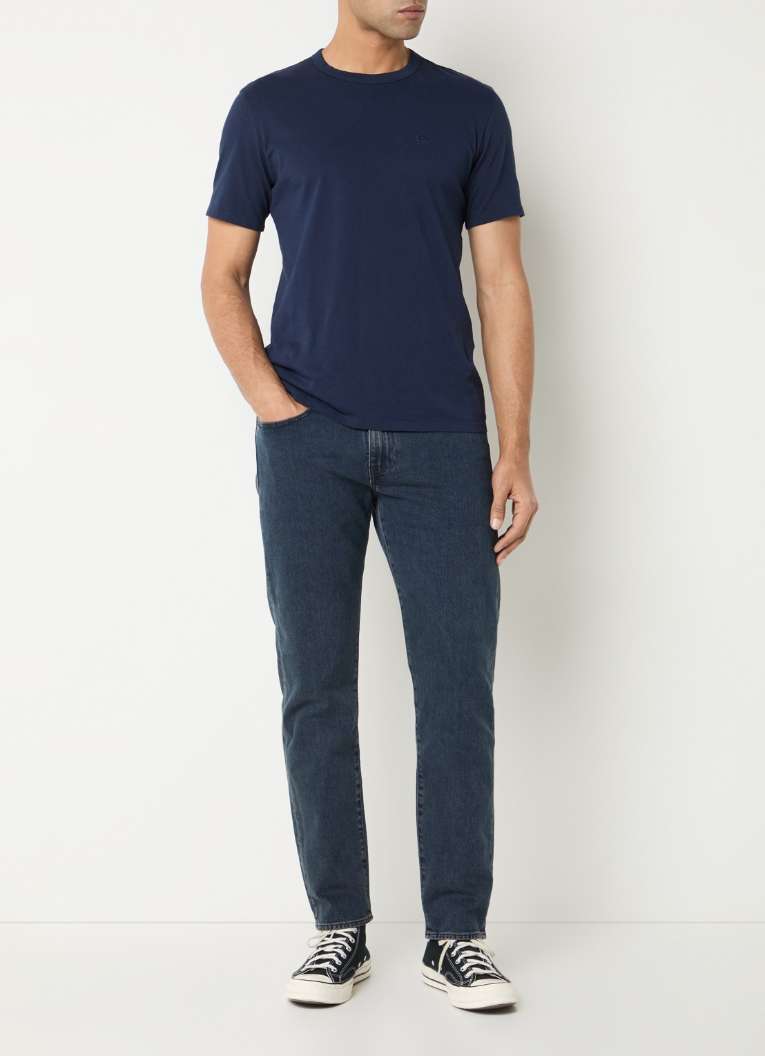 Levi's 502 skinny jeans met donkere wassing - voorkant 2 indigo