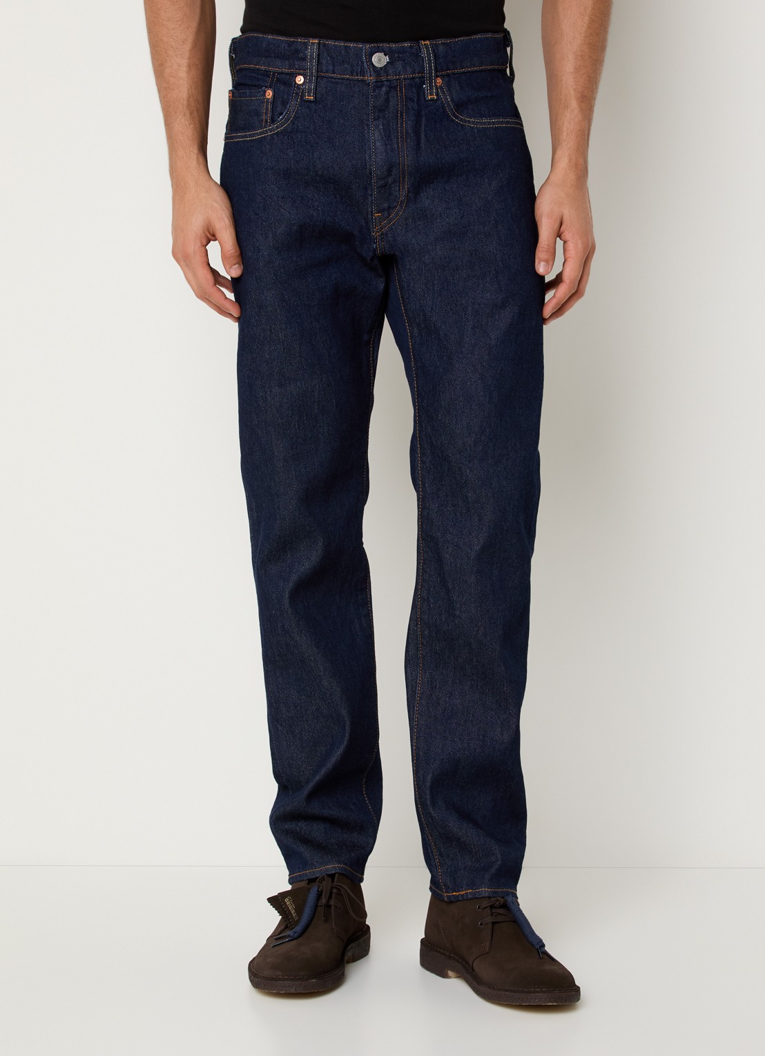 Levi's 502 slim fit jeans met donkere wassing - detail 2 indigo