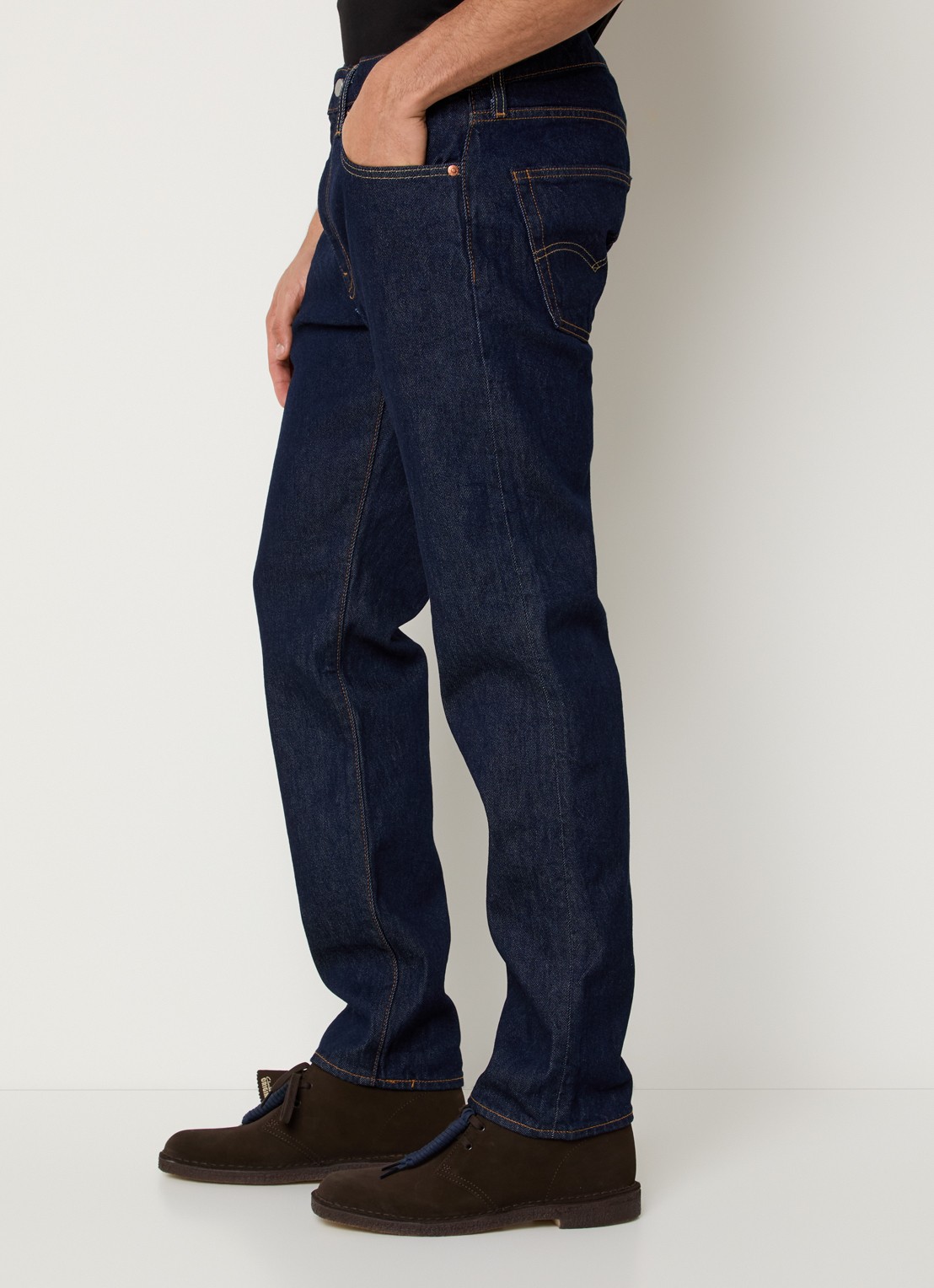 Levi's 502 slim fit jeans met donkere wassing - detail 3 indigo