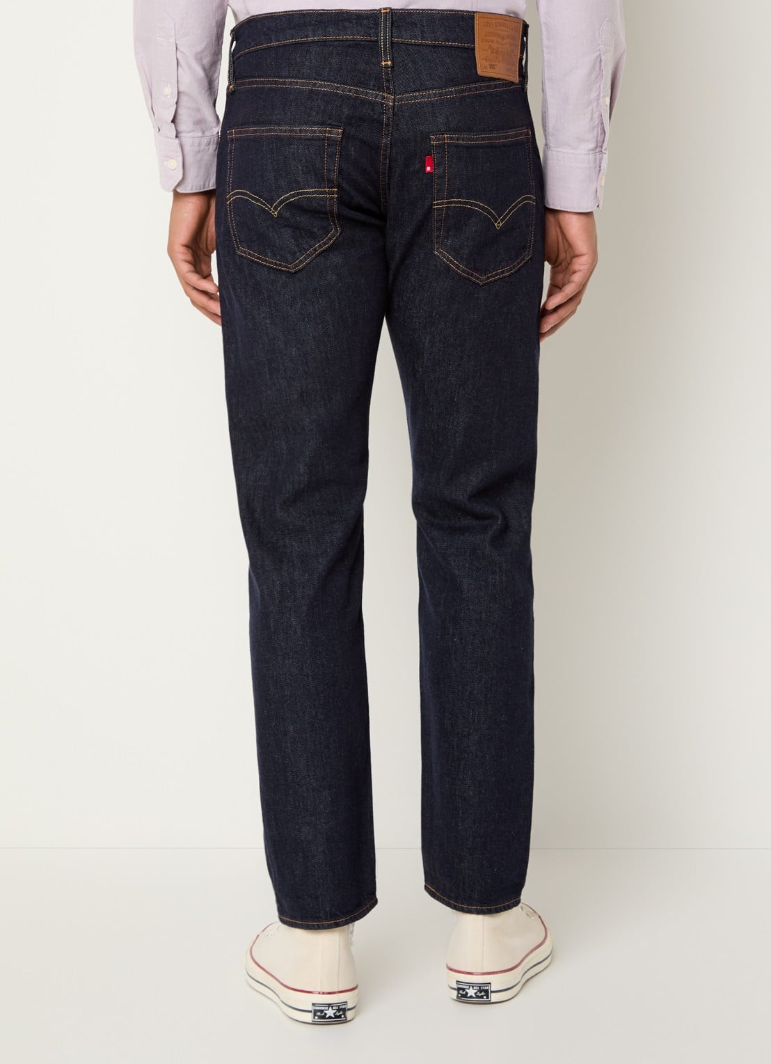 Levi's 502 slim fit jeans met donkere wassing - achterkant 3 indigo