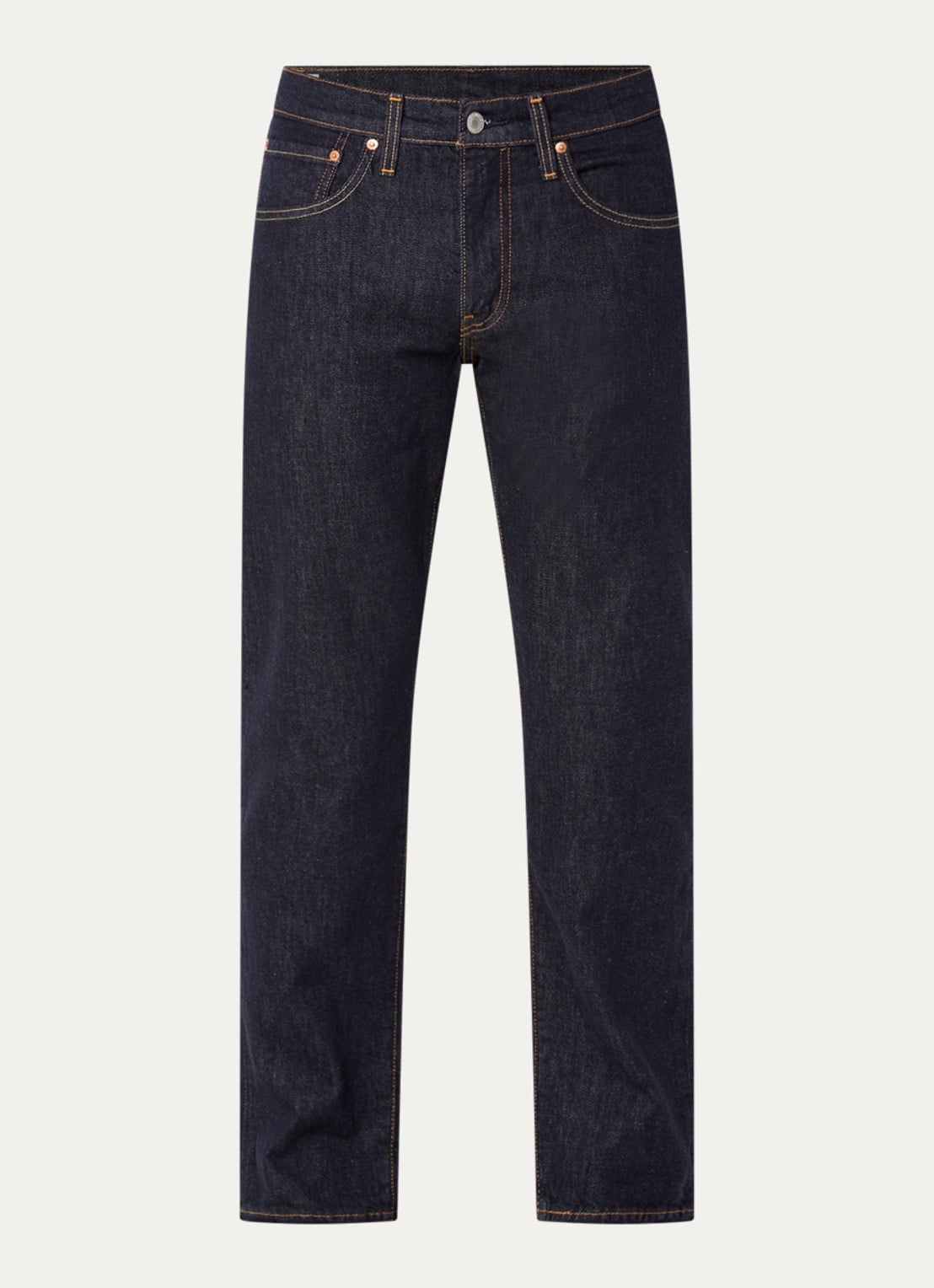 Levi's 502 slim fit jeans met donkere wassing - voorkant 4 indigo