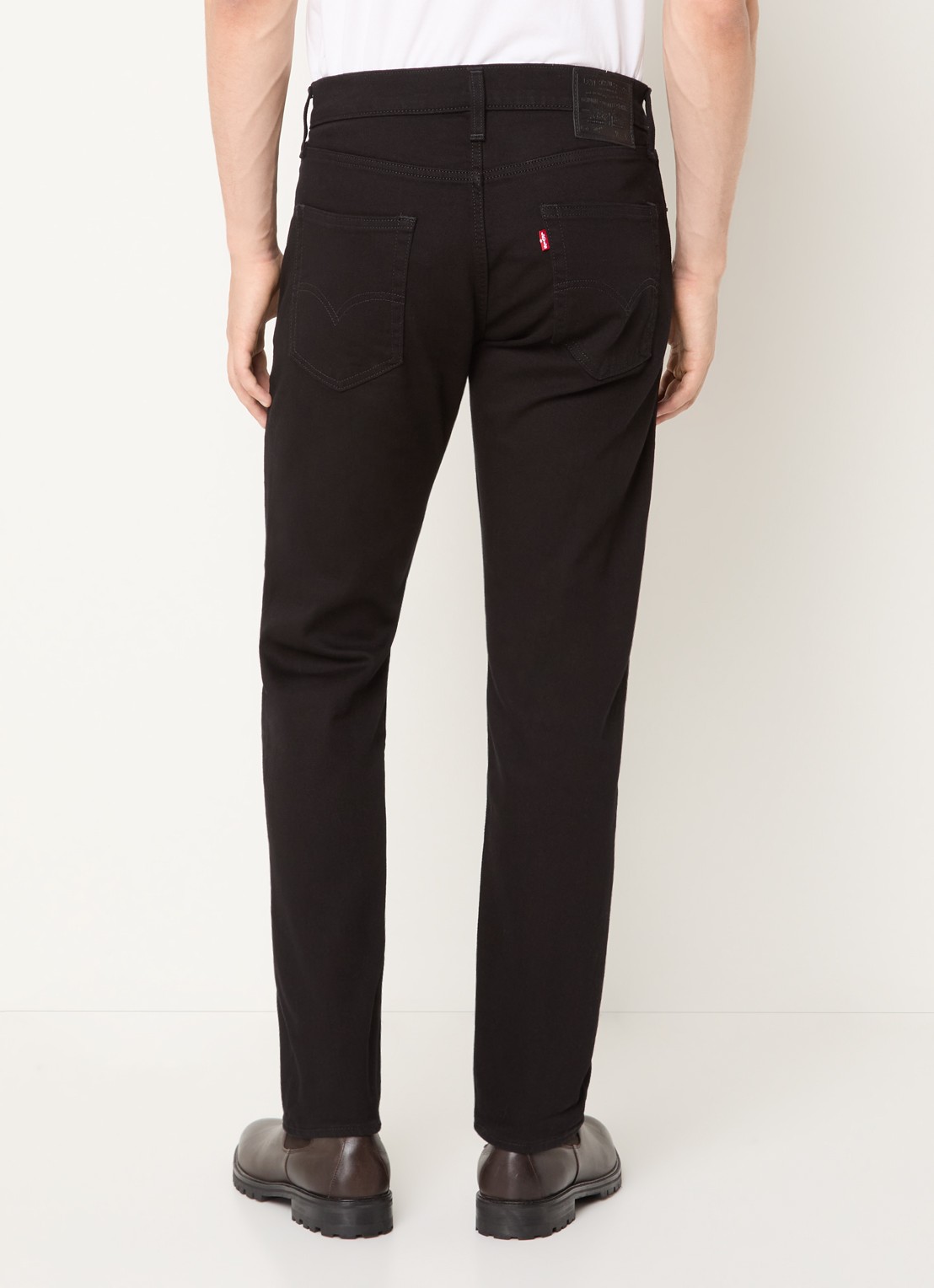 Levi's 502 slim fit jeans met gekleurde wassing - achterkant 3 zwart